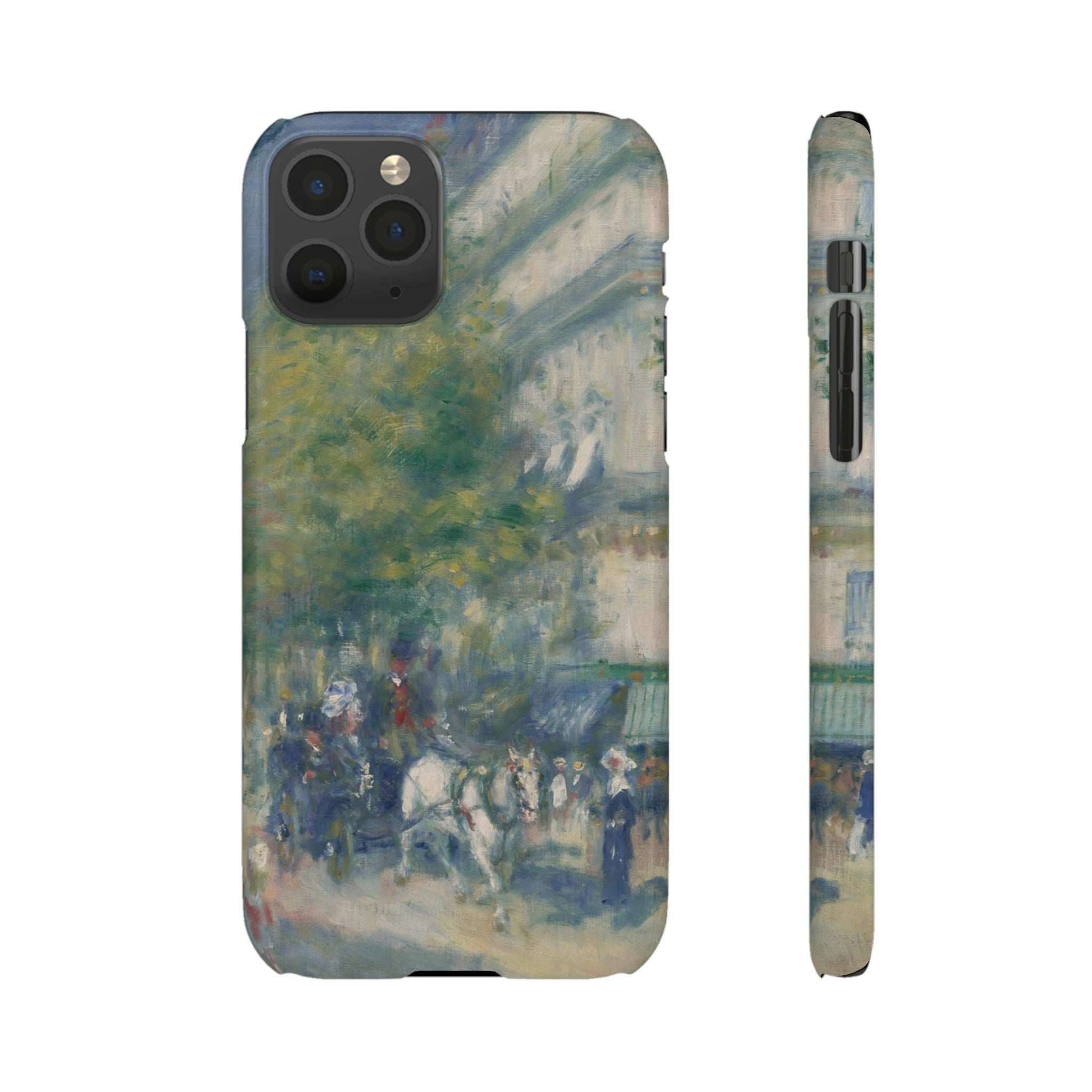 The Grands Boulevards by Pierre Auguste Renoir - iPhone Slim Case