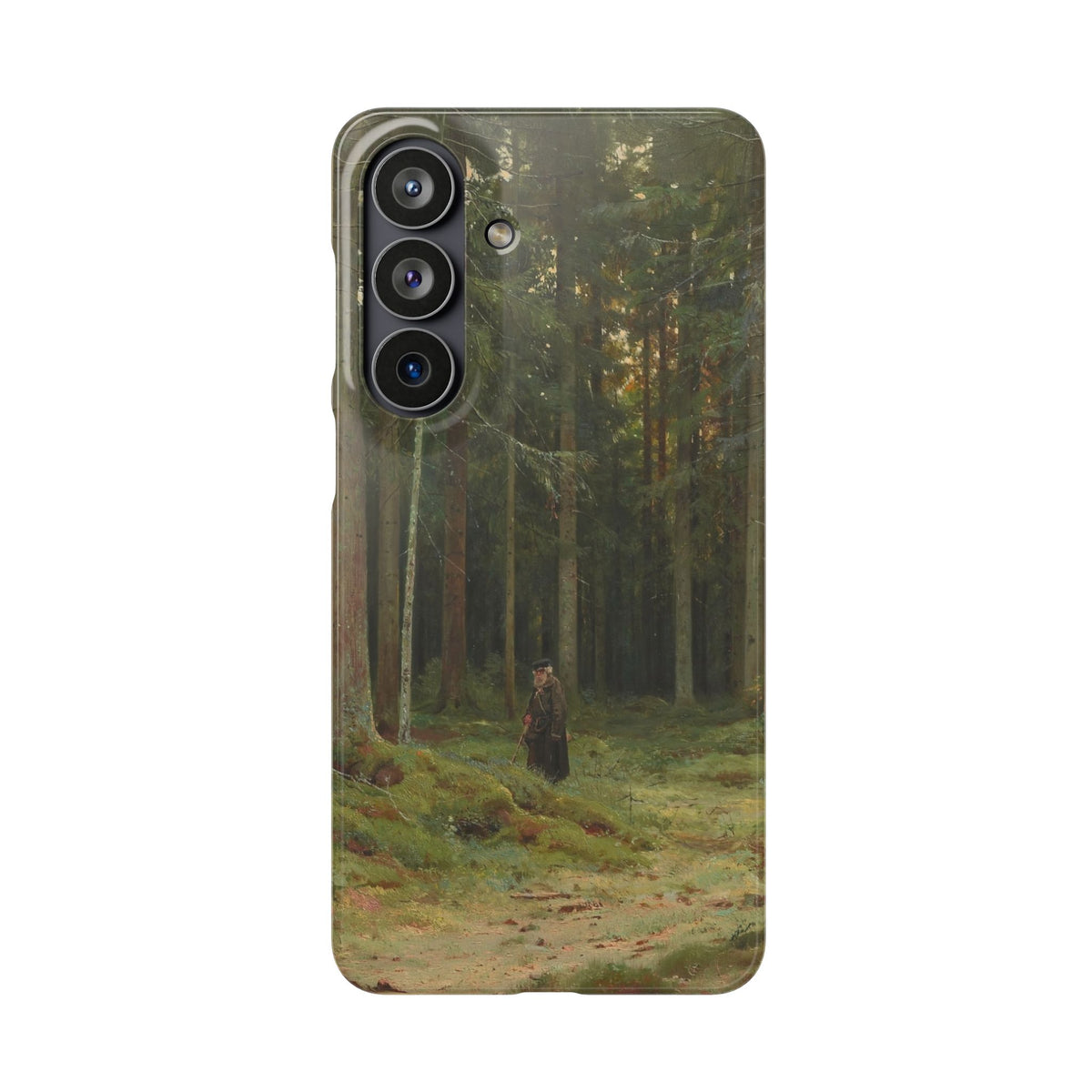 In the Forest of Countess Mordvinova Petergof by Ivan Ivanovich Shishkin - Samsung Slim Case