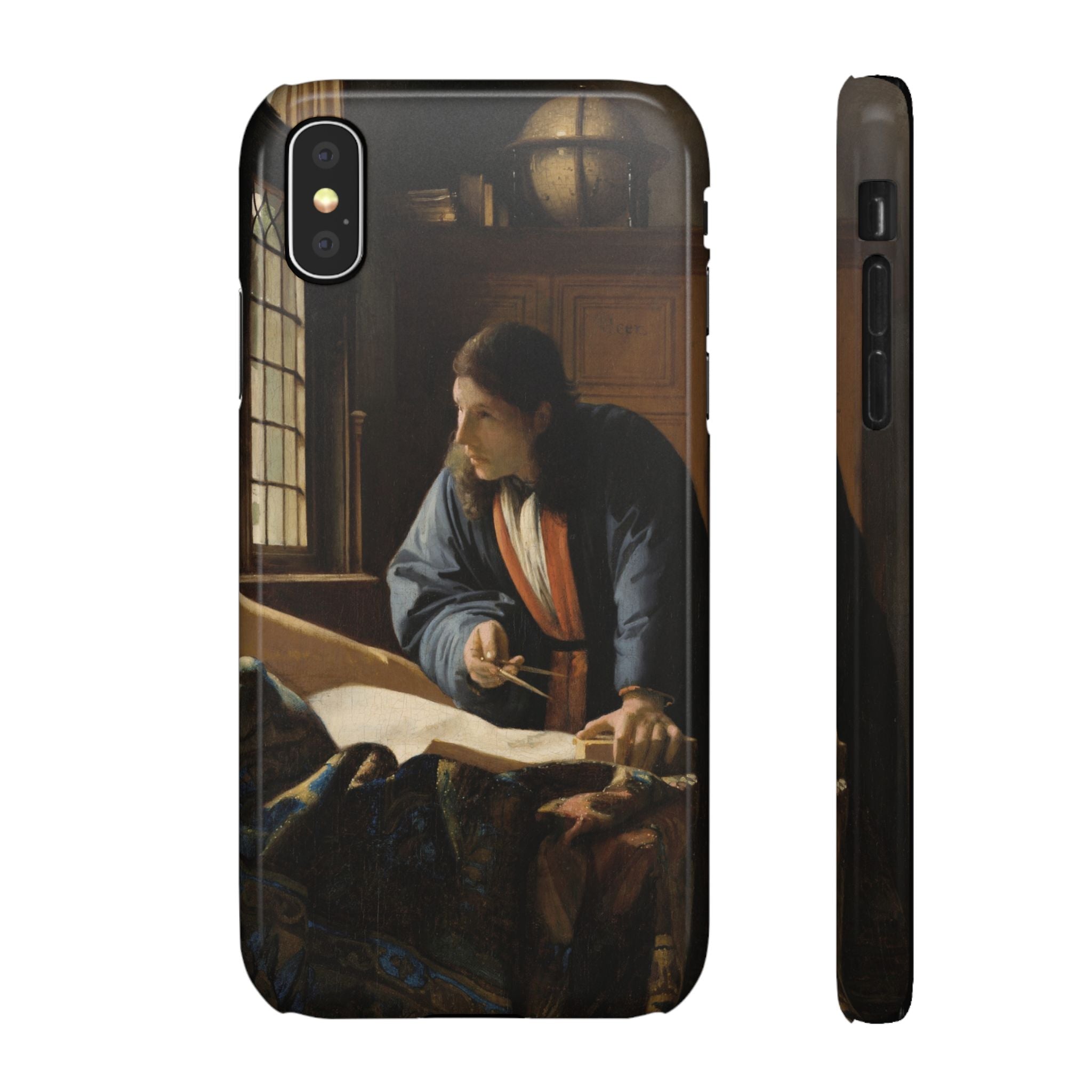 The Geographer by Johannes Vermeer - iPhone Slim Case