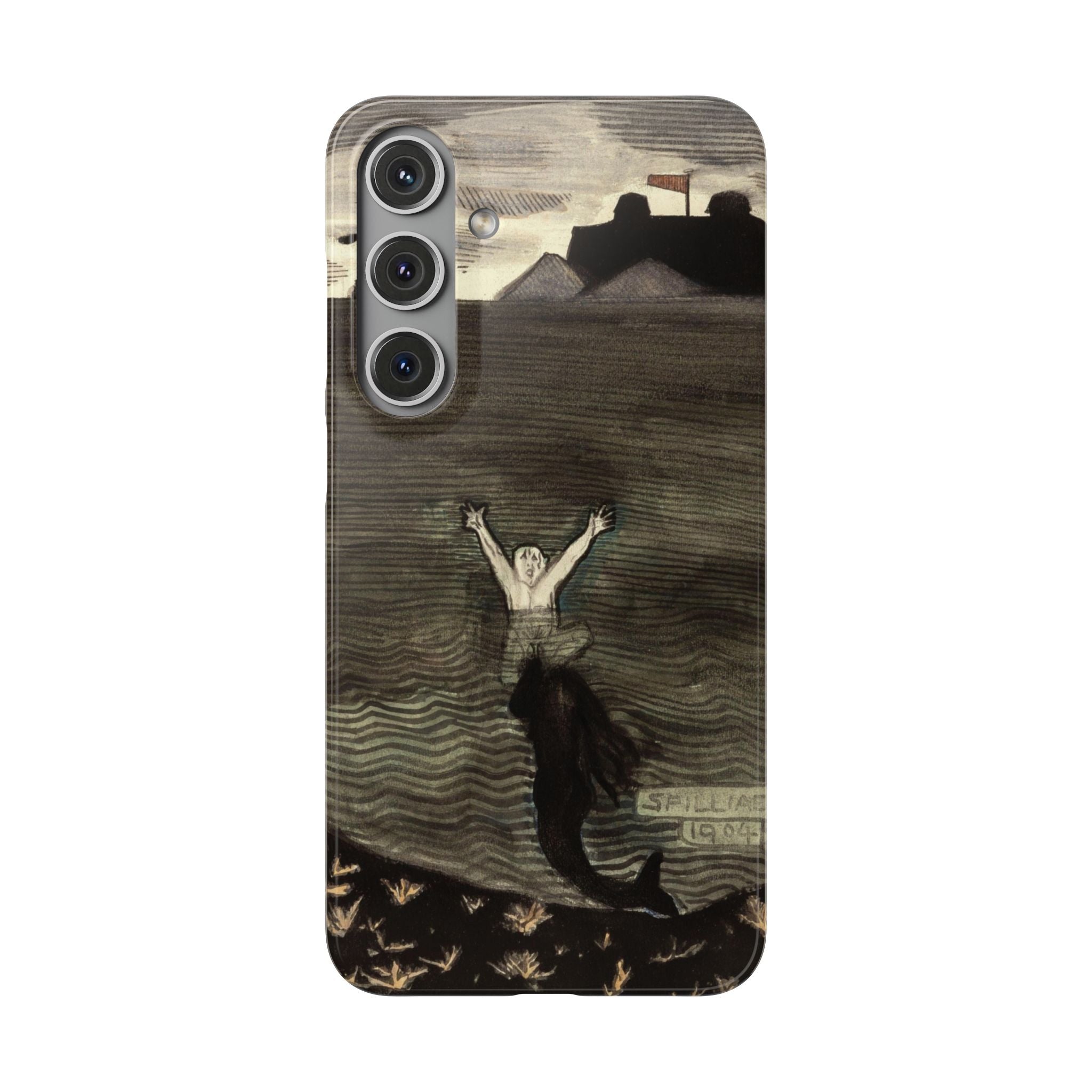 The Call of the Mermaid The Drowning by Leon Spilliaert - Samsung Slim Case