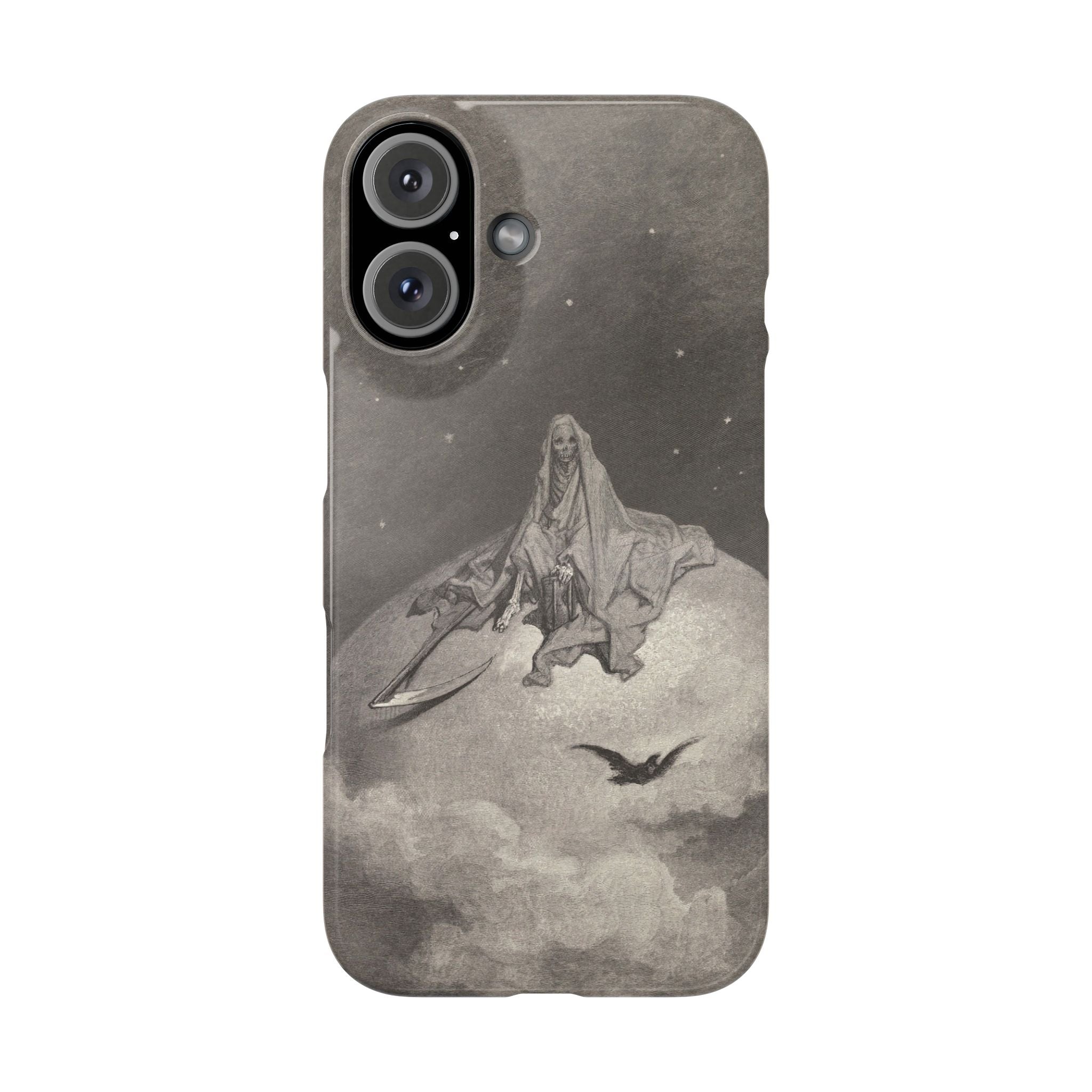 Doubting, dreaming dreams no mortal ever dared to dream before by Gustave Doré - iPhone Slim Case
