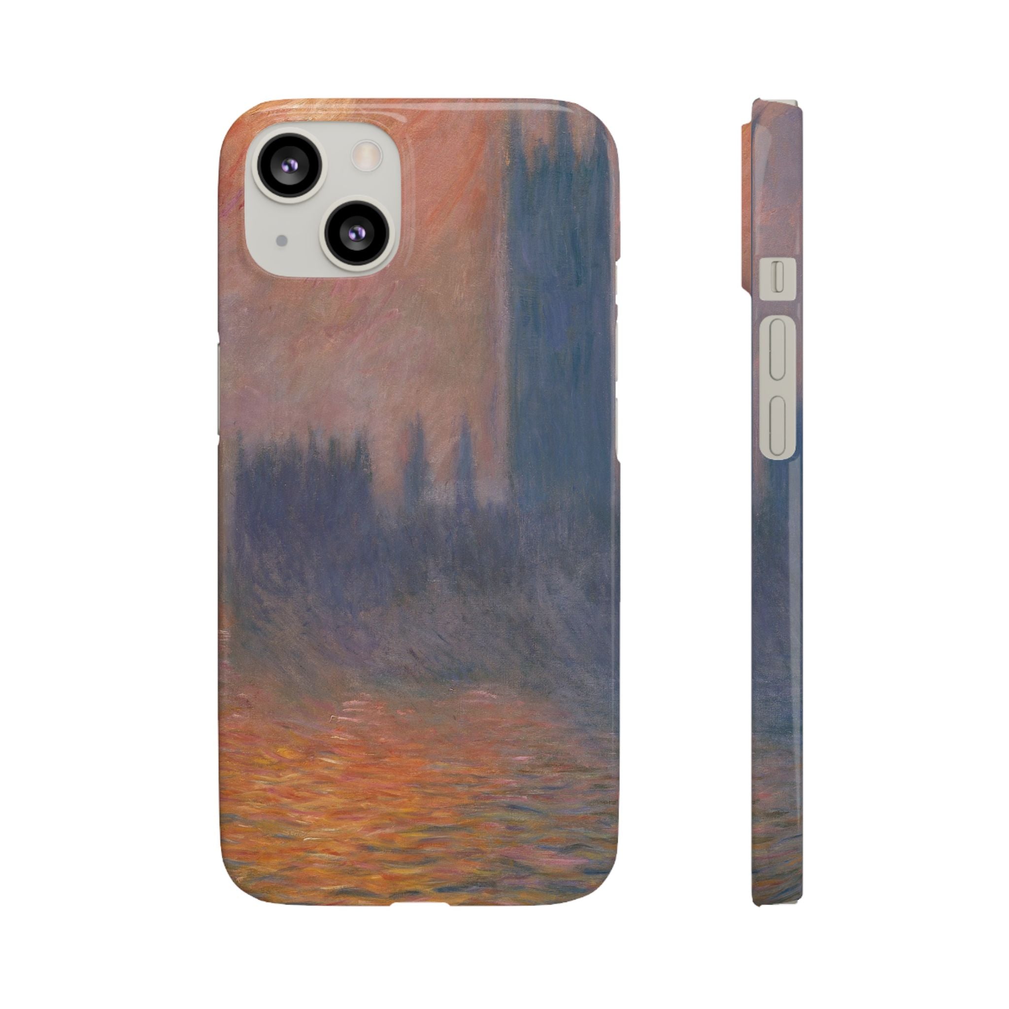 The Houses of Parliament Sunset by Claude Monet - iPhone Slim Case