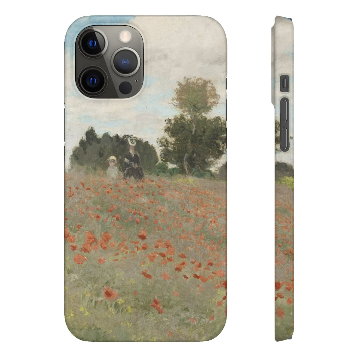 The Poppy Field by Claude Monet - iPhone Slim Case