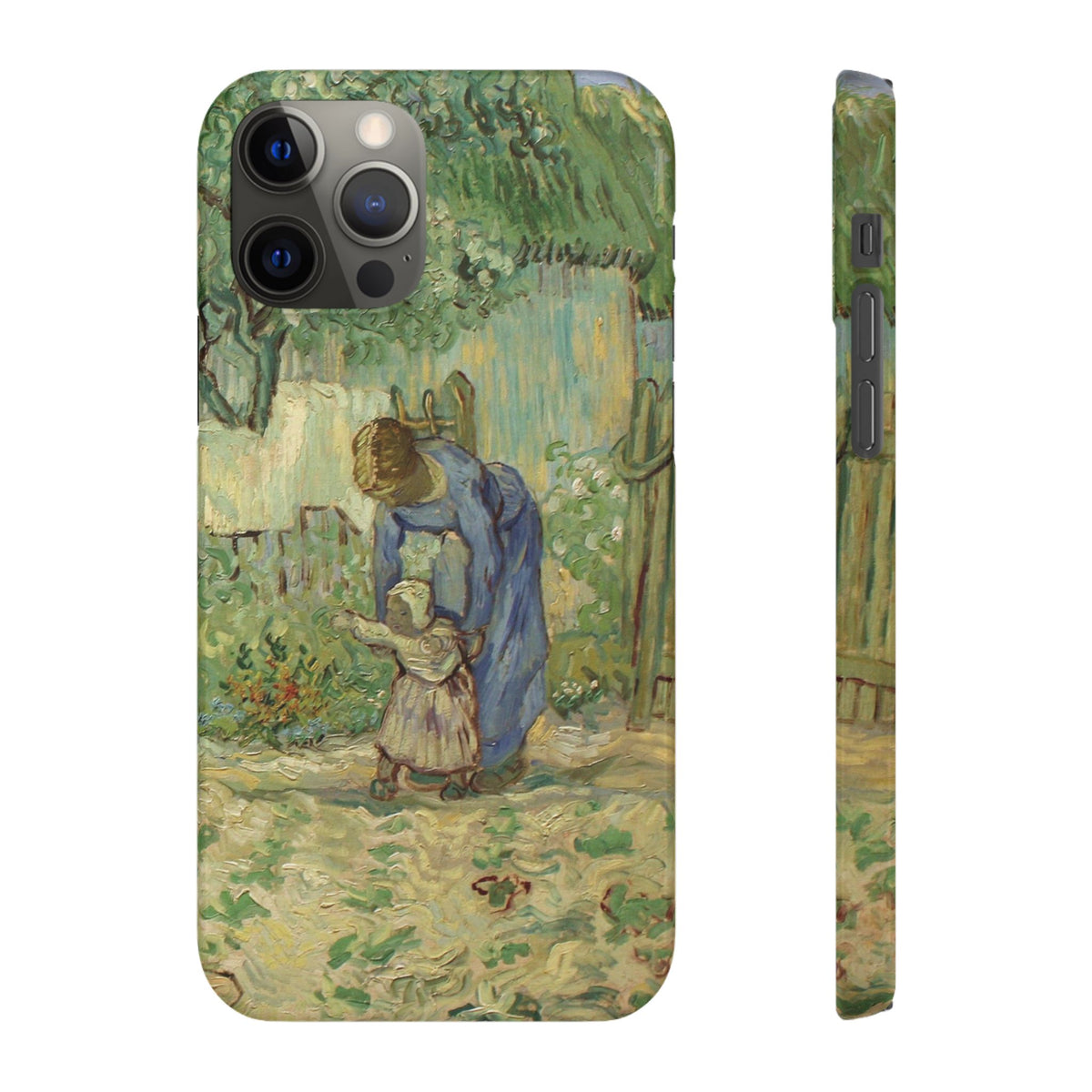First Steps after Millet by Vincent van Gogh - iPhone Slim Case