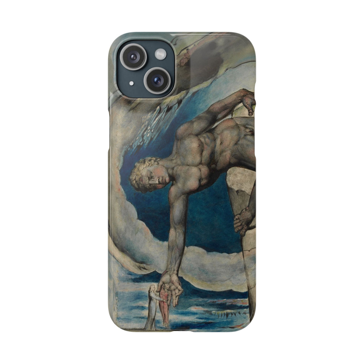 Antaeus setting down Dante and Virgil in the Last Circle of Hell by William Blake - iPhone Slim Case