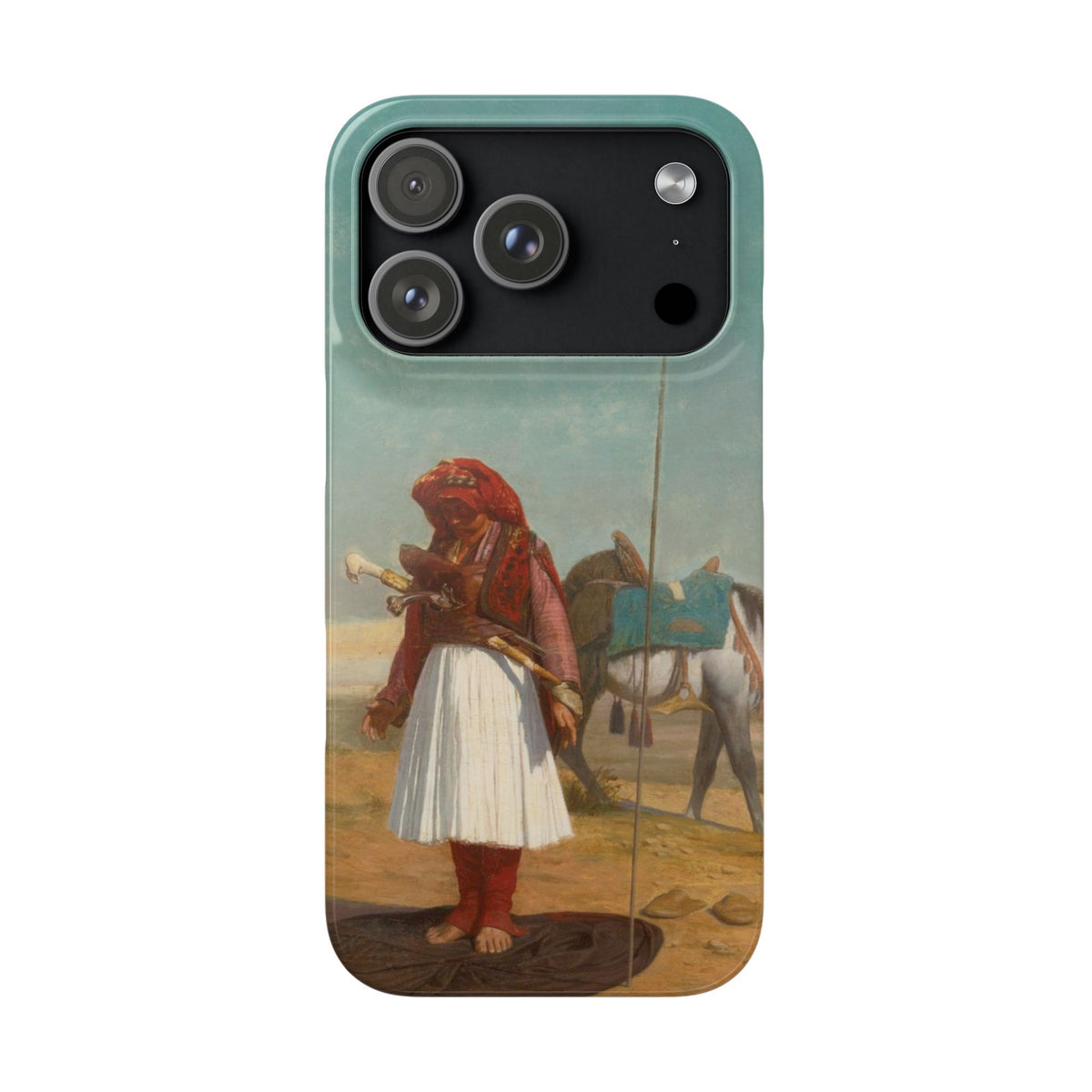 Prayer in the Desert by Jean-Leon Gerome - iPhone Slim Case