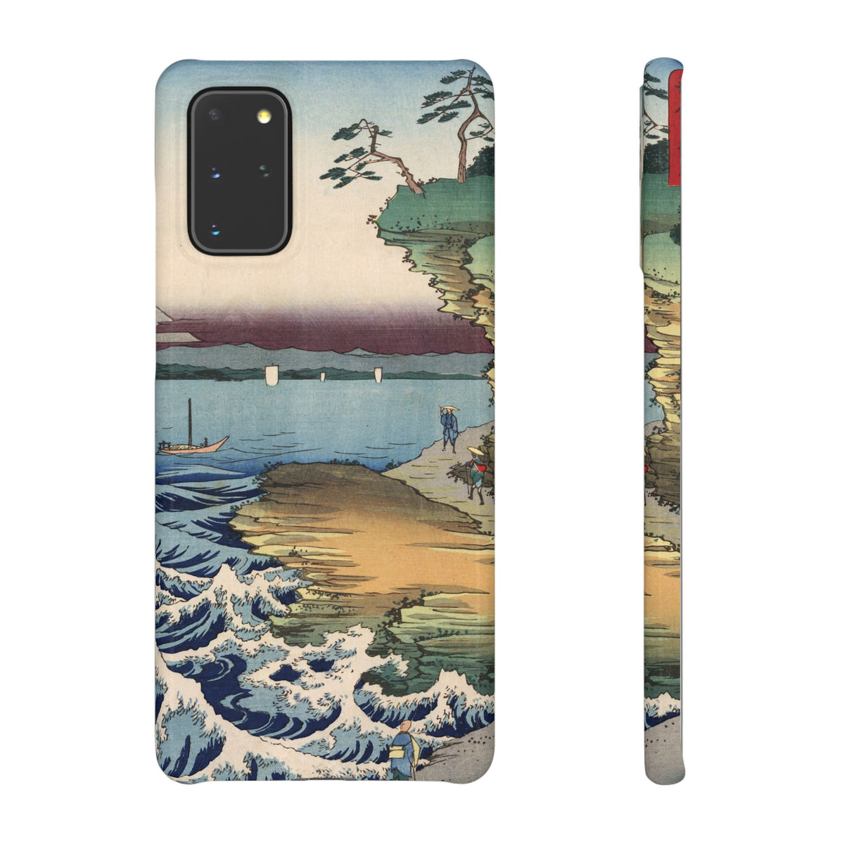 The Hota Coast in Awa Province by Utagawa Hiroshige - Samsung Slim Case