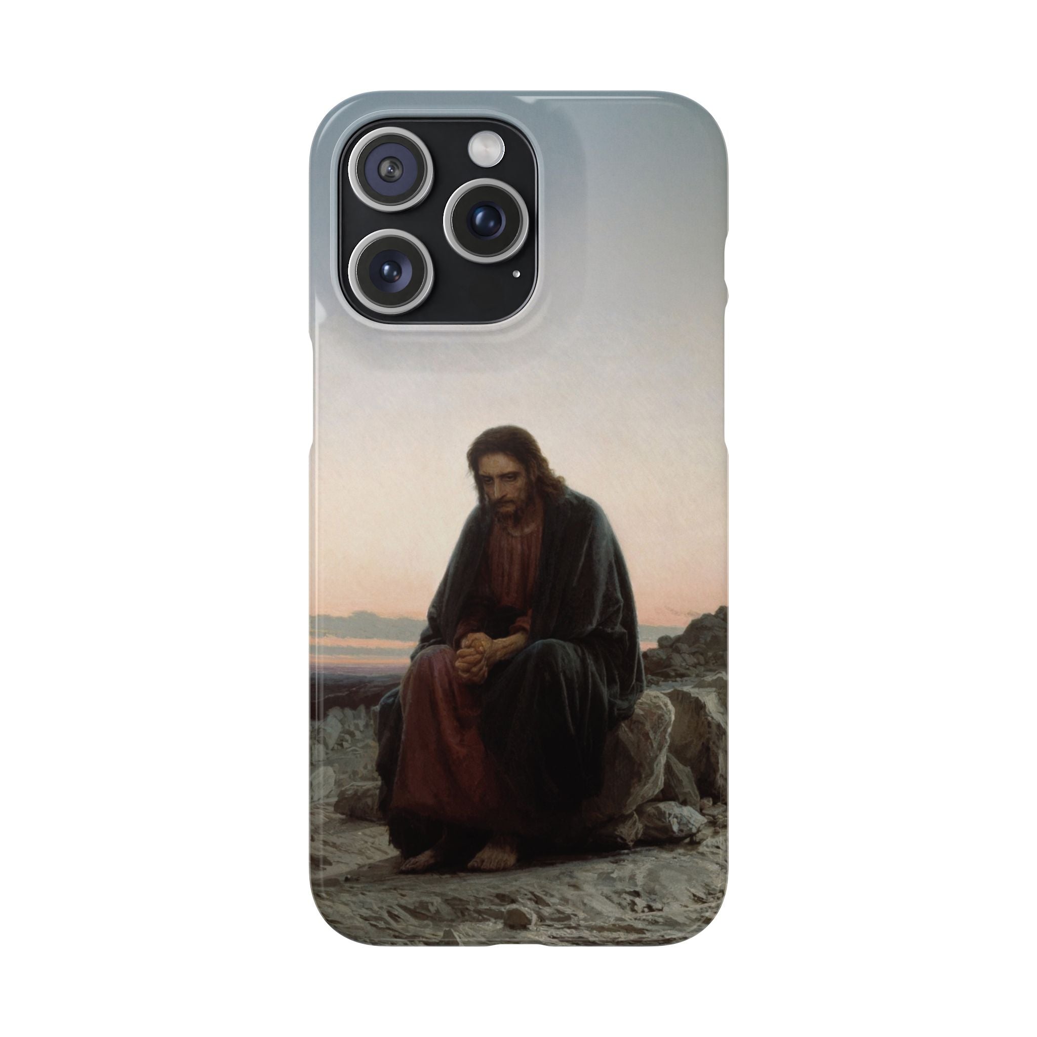Christ in the Desert by Ivan Kramskoy - iPhone Slim Case