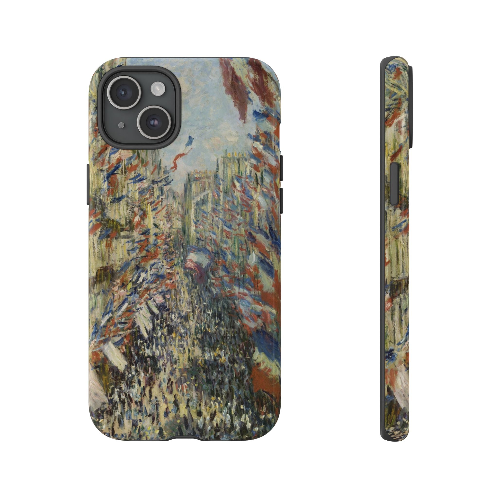 The Rue Montorgueil in Paris by Claude Monet - iPhone Tough Case