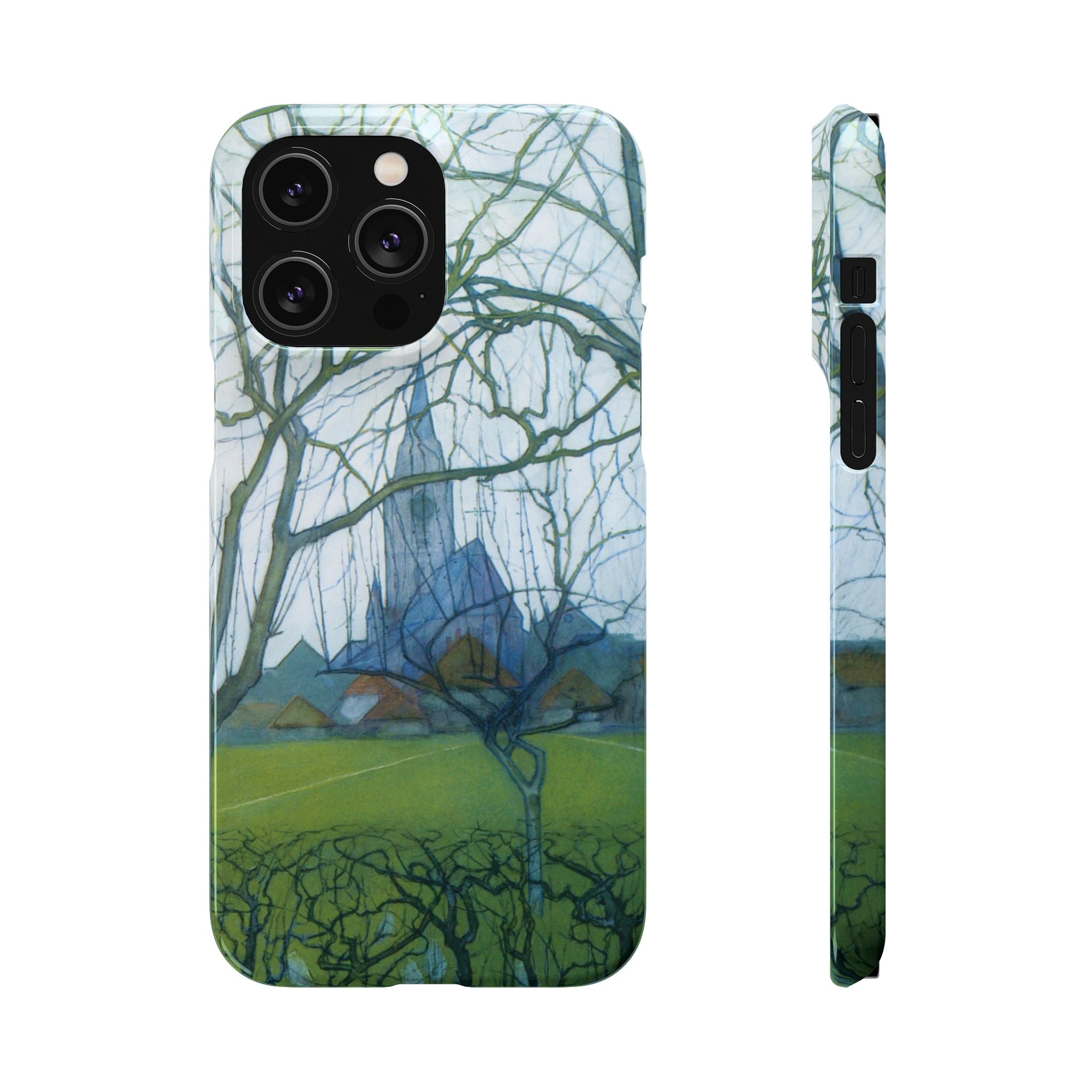 St Jacobs Church by Piet Mondrian - iPhone Slim Case