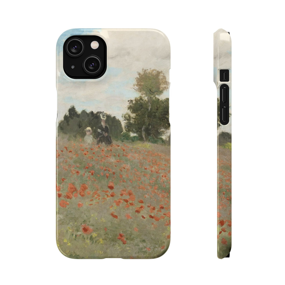 The Poppy Field by Claude Monet - iPhone Slim Case