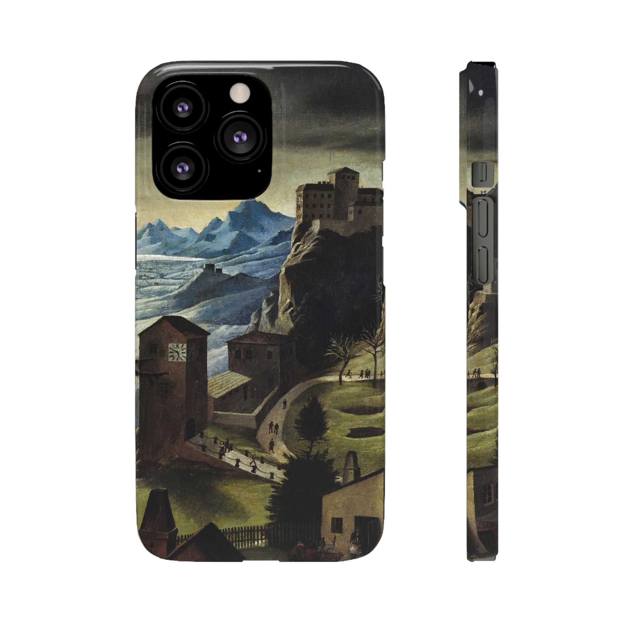 Landschaft mit Burg by Franz Sedlacek - iPhone Slim Case