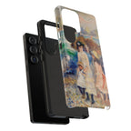 Children at the Beach at Guernsey by Pierre Auguste Renoir - Samsung Tough Case