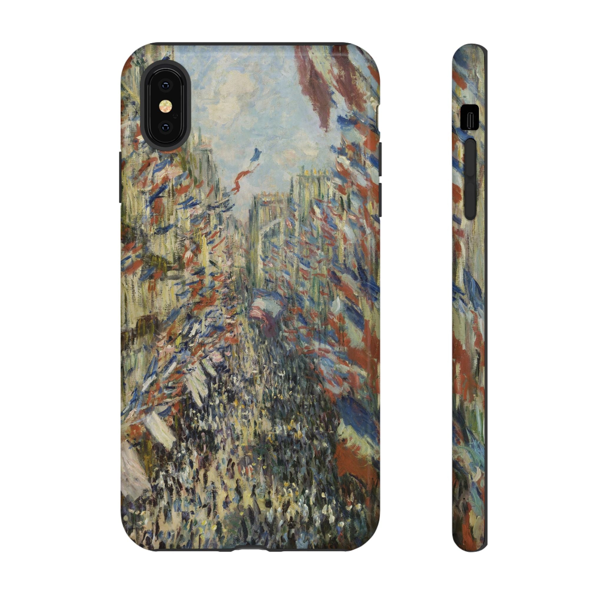 The Rue Montorgueil in Paris by Claude Monet - iPhone Tough Case