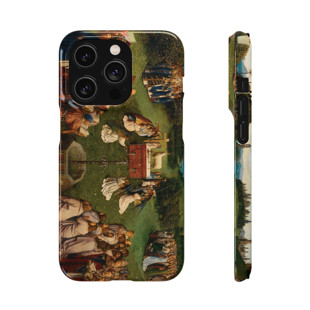 Adoration of the Lamb from the Ghent Altarpiece by Hubert van Eyck- iPhone Slim Case