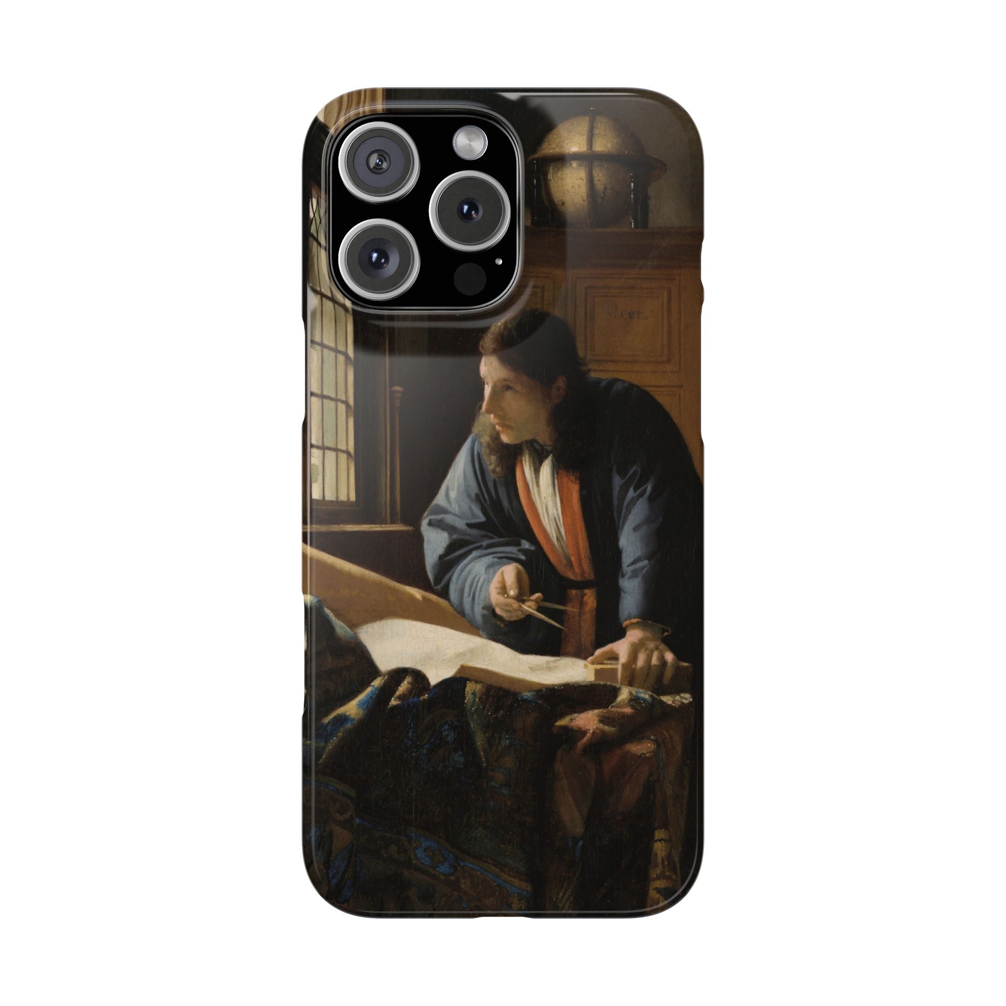 The Geographer by Johannes Vermeer - iPhone Slim Case
