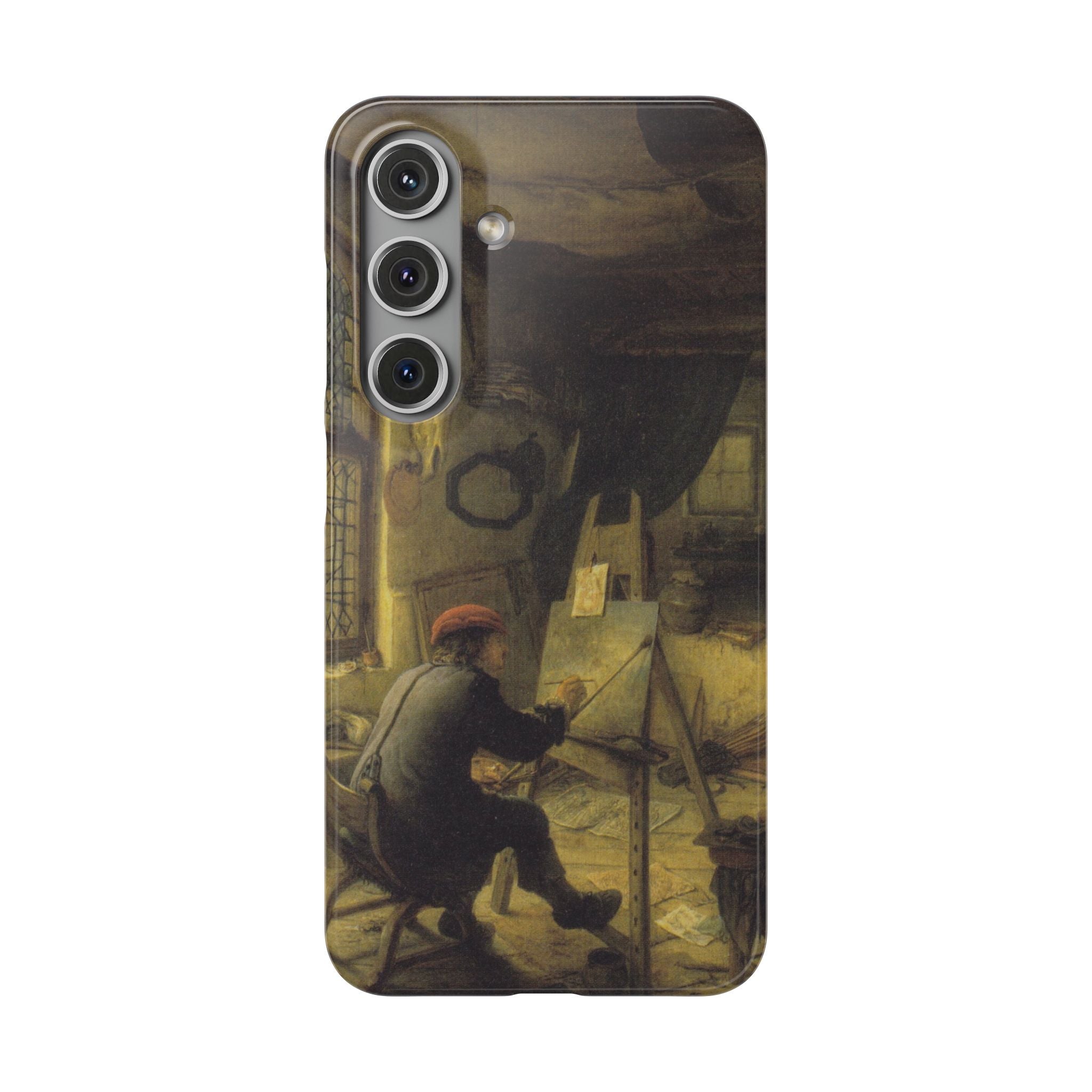 The Painter in His Workshop by Adriaen van Ostade - Samsung Slim Case