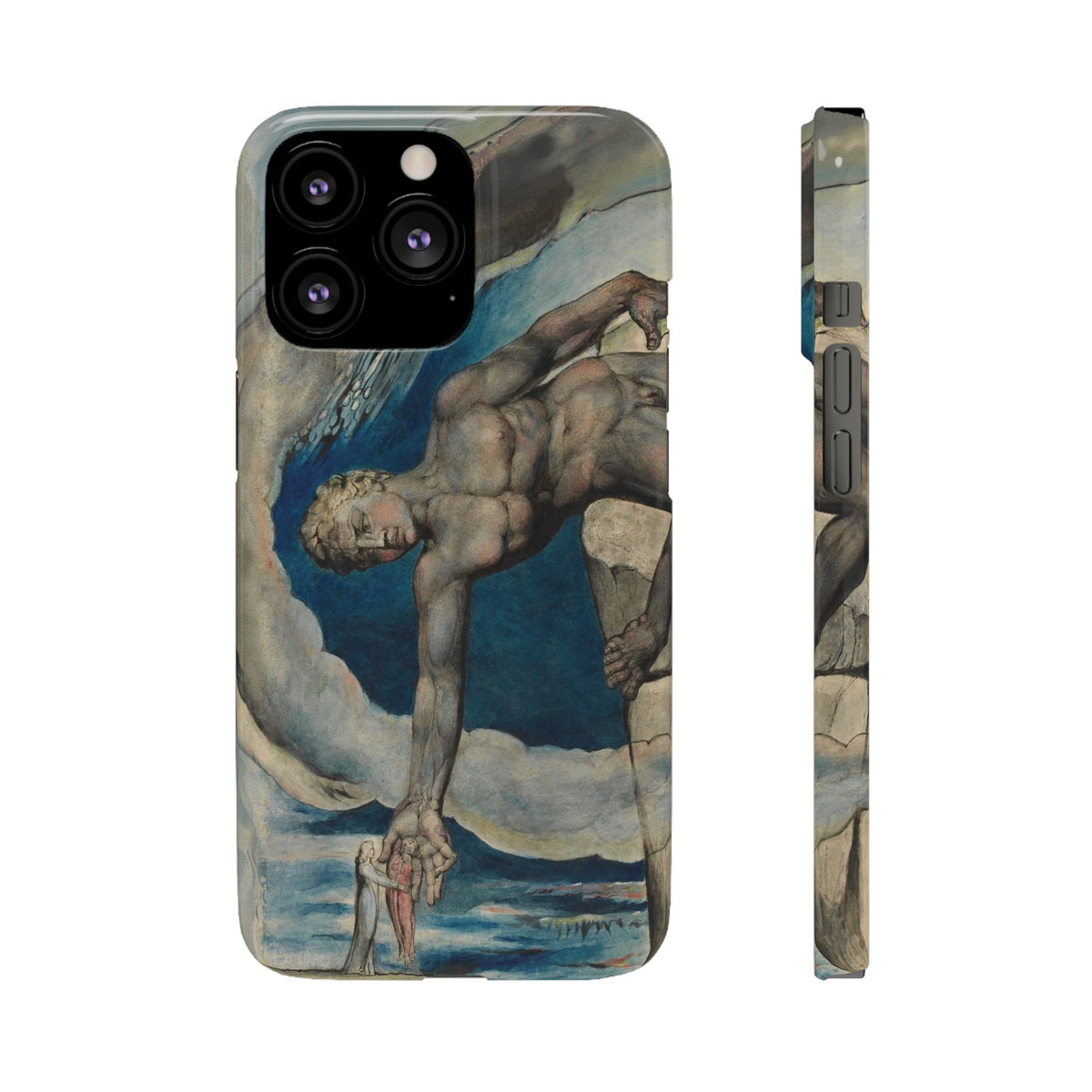 Antaeus setting down Dante and Virgil in the Last Circle of Hell by William Blake - iPhone Slim Case