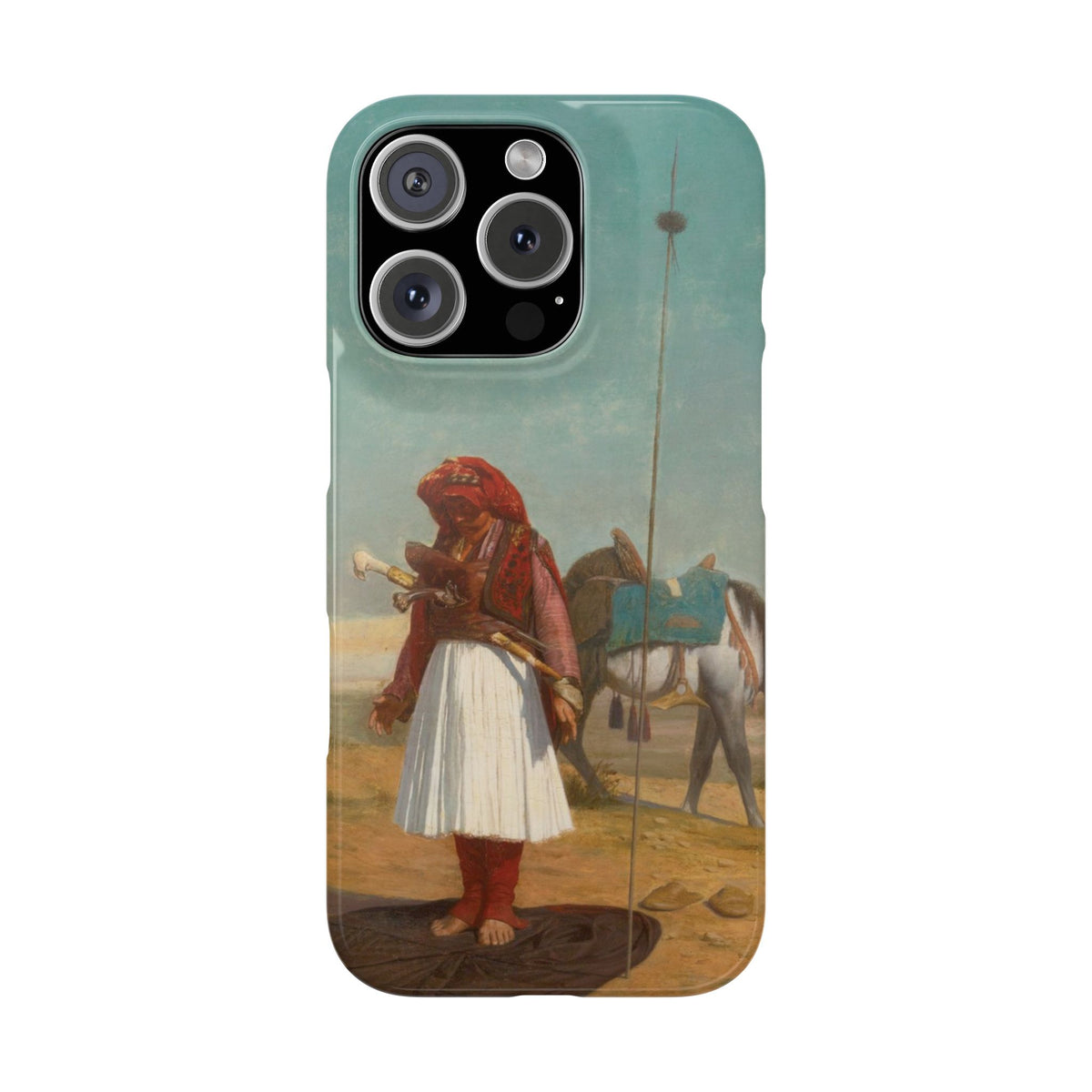 Prayer in the Desert by Jean-Leon Gerome - iPhone Slim Case