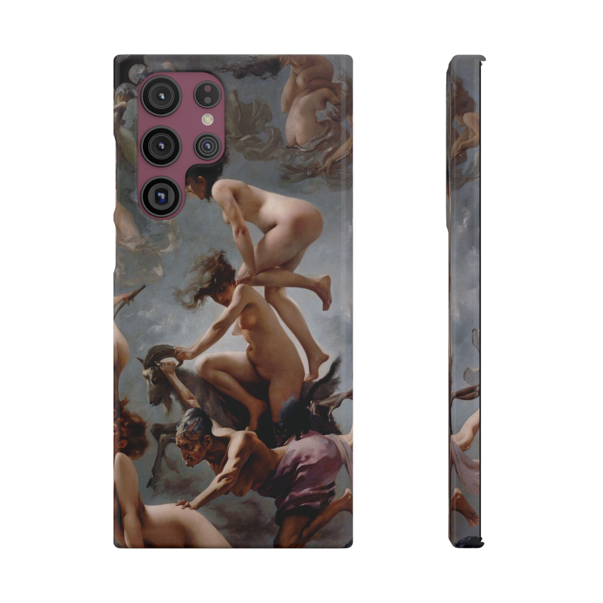 Witches going to their Sabbath by Luis Ricardo Falero - Samsung Slim Case