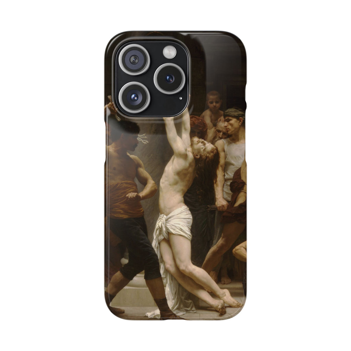 The Flagellation of Our Lord Jesus Christ by William-Adolphe Bouguereau - iPhone Slim Case