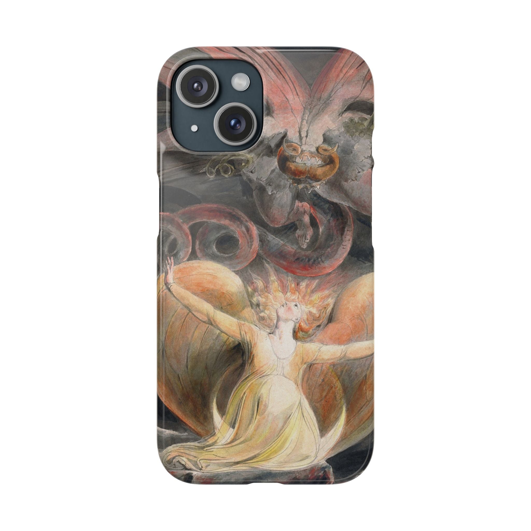 The Great Red Dragon and the Woman Clothed with the Sun by William Blake - iPhone Slim Case