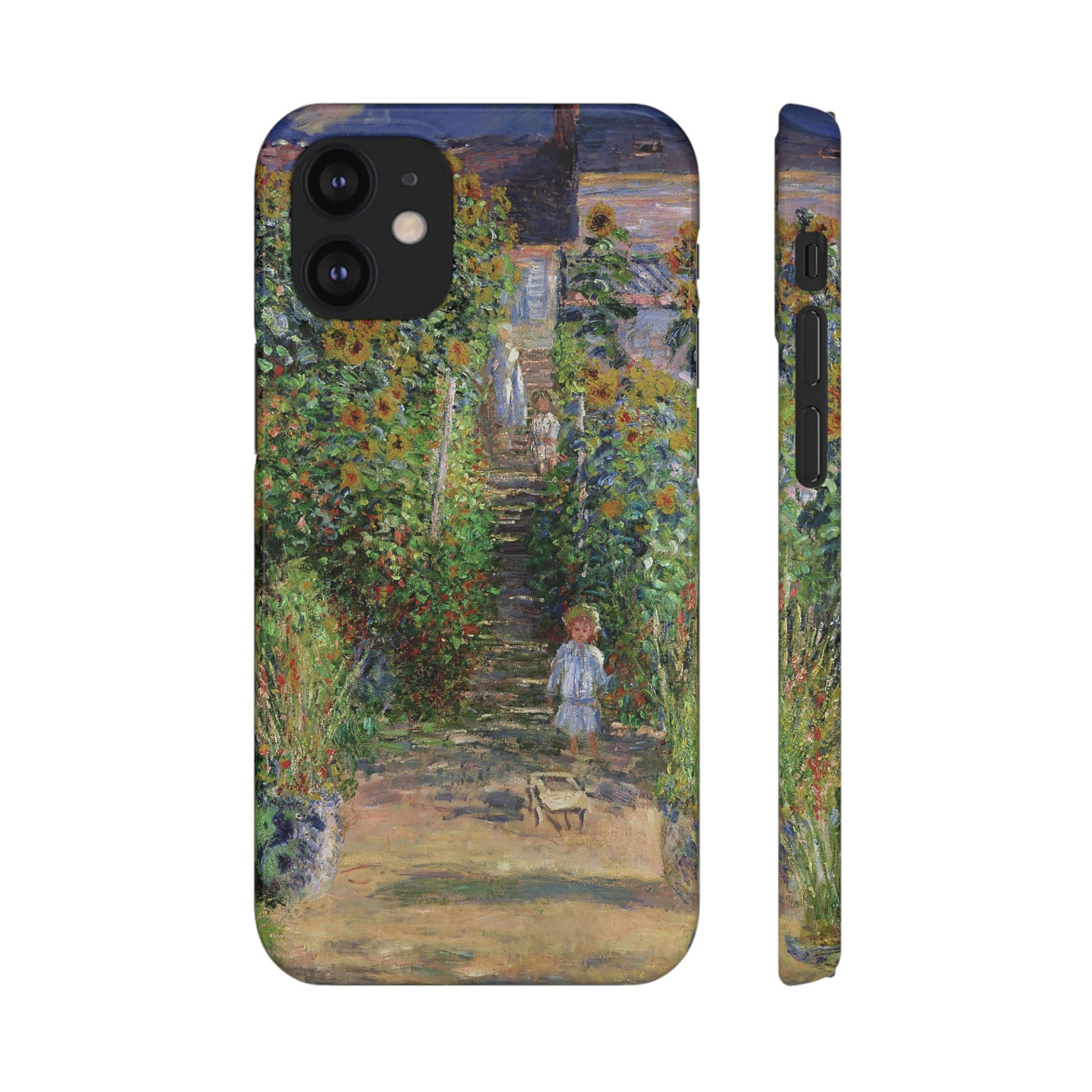 Monets Garden at Vetheuil by Claude Monet- iPhone Slim Case