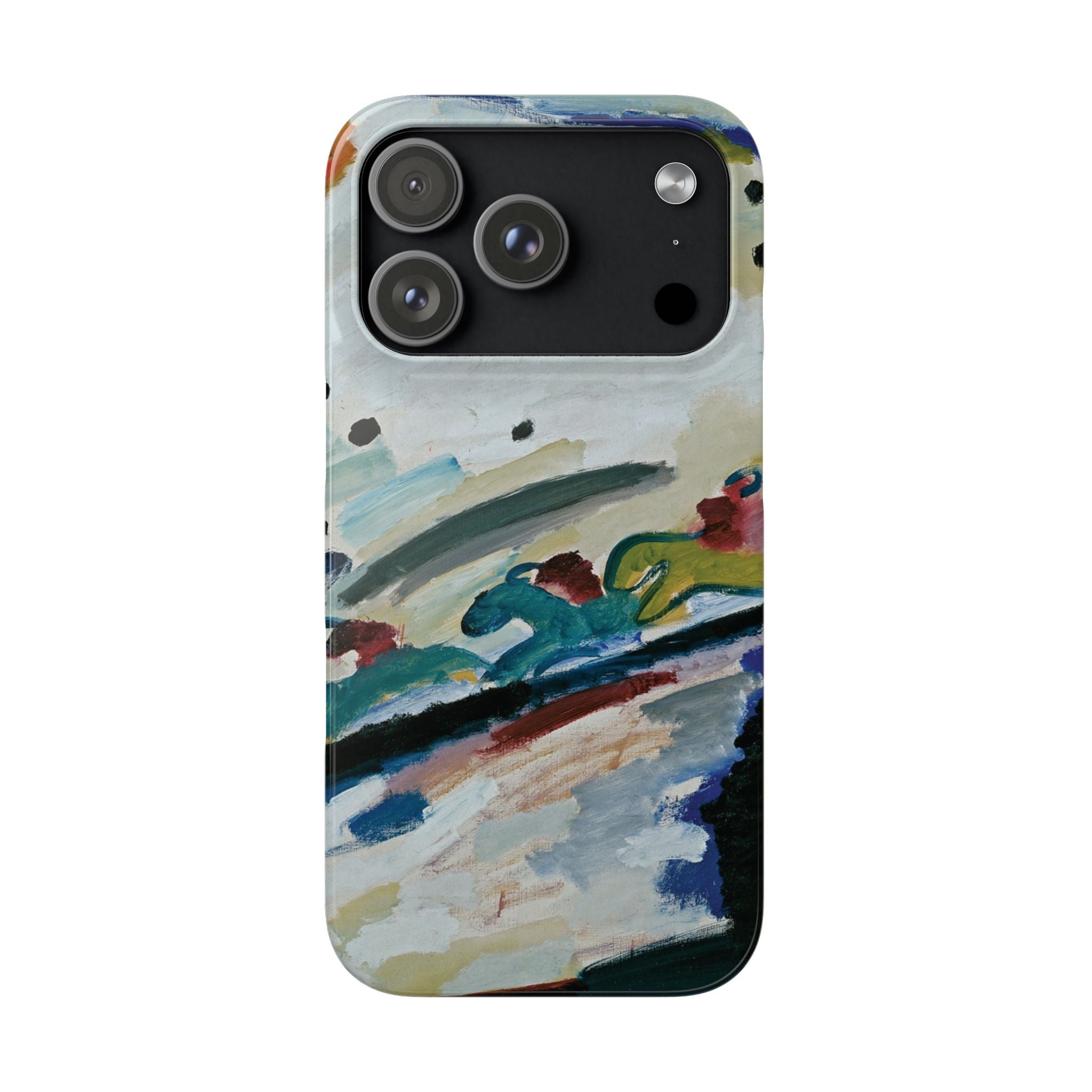 Romantic Landscape by Vasily Kandinsky - iPhone Slim Case