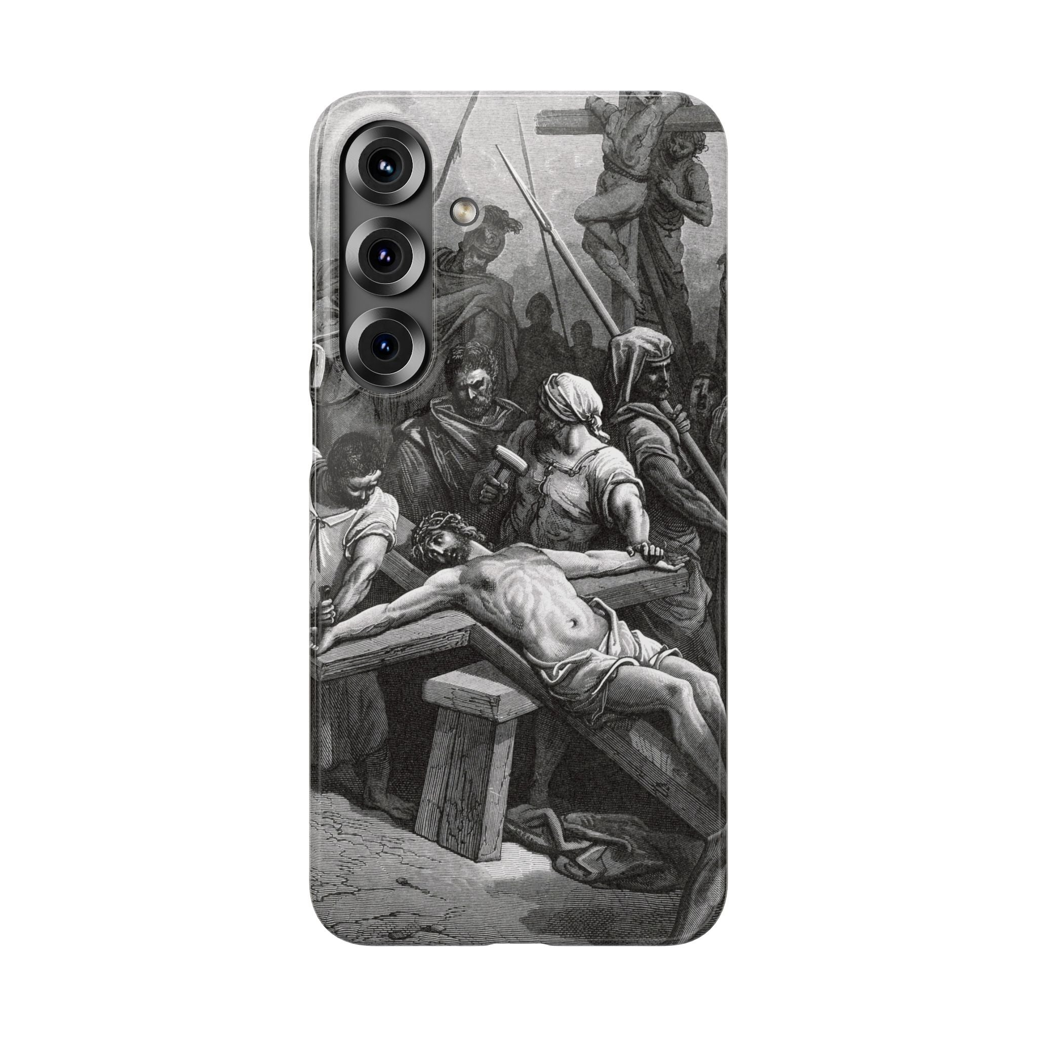 Crucifixion of Jesus by Gustave Doré - Samsung Slim Case