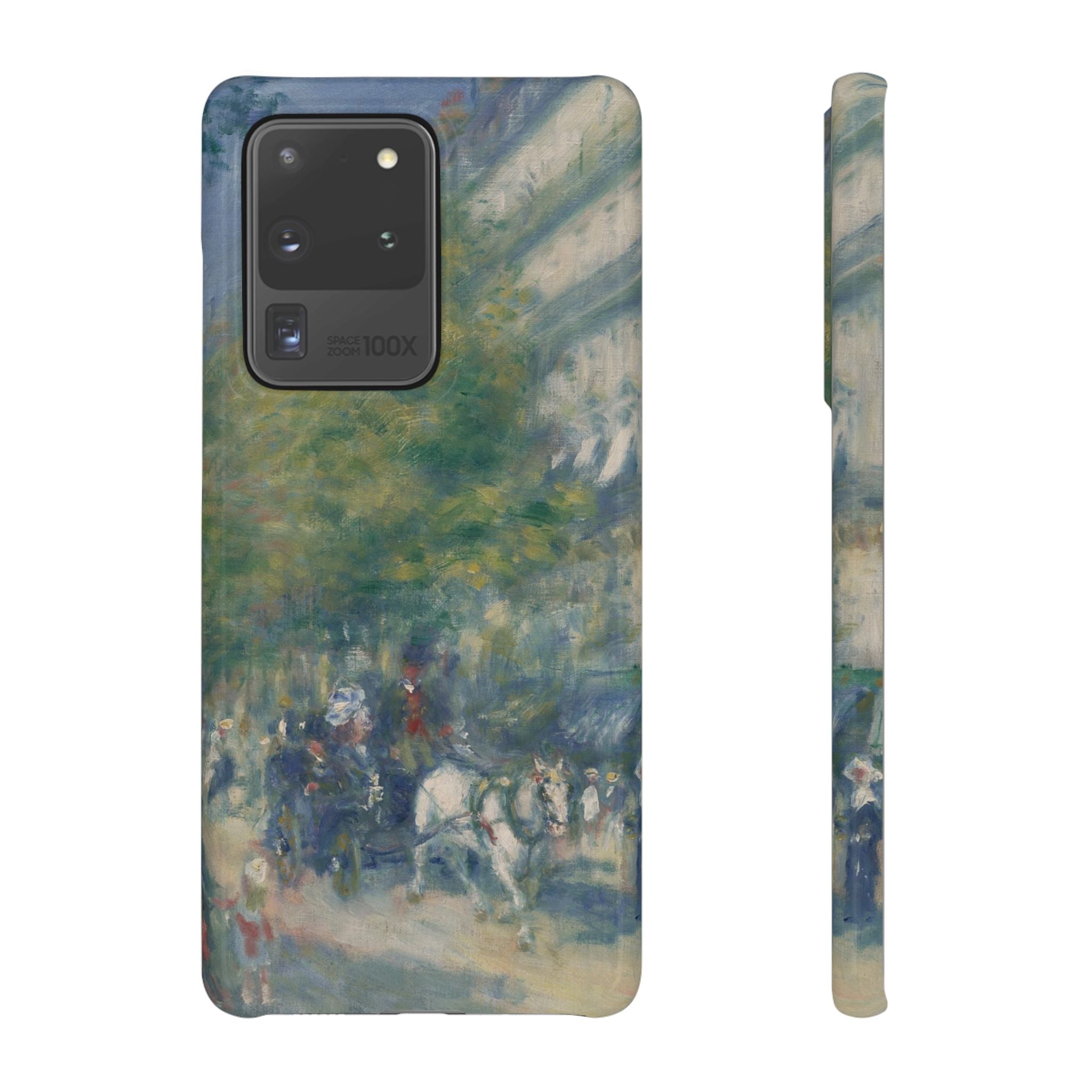 The Grands Boulevards by Pierre Auguste Renoir - Samsung Slim Case