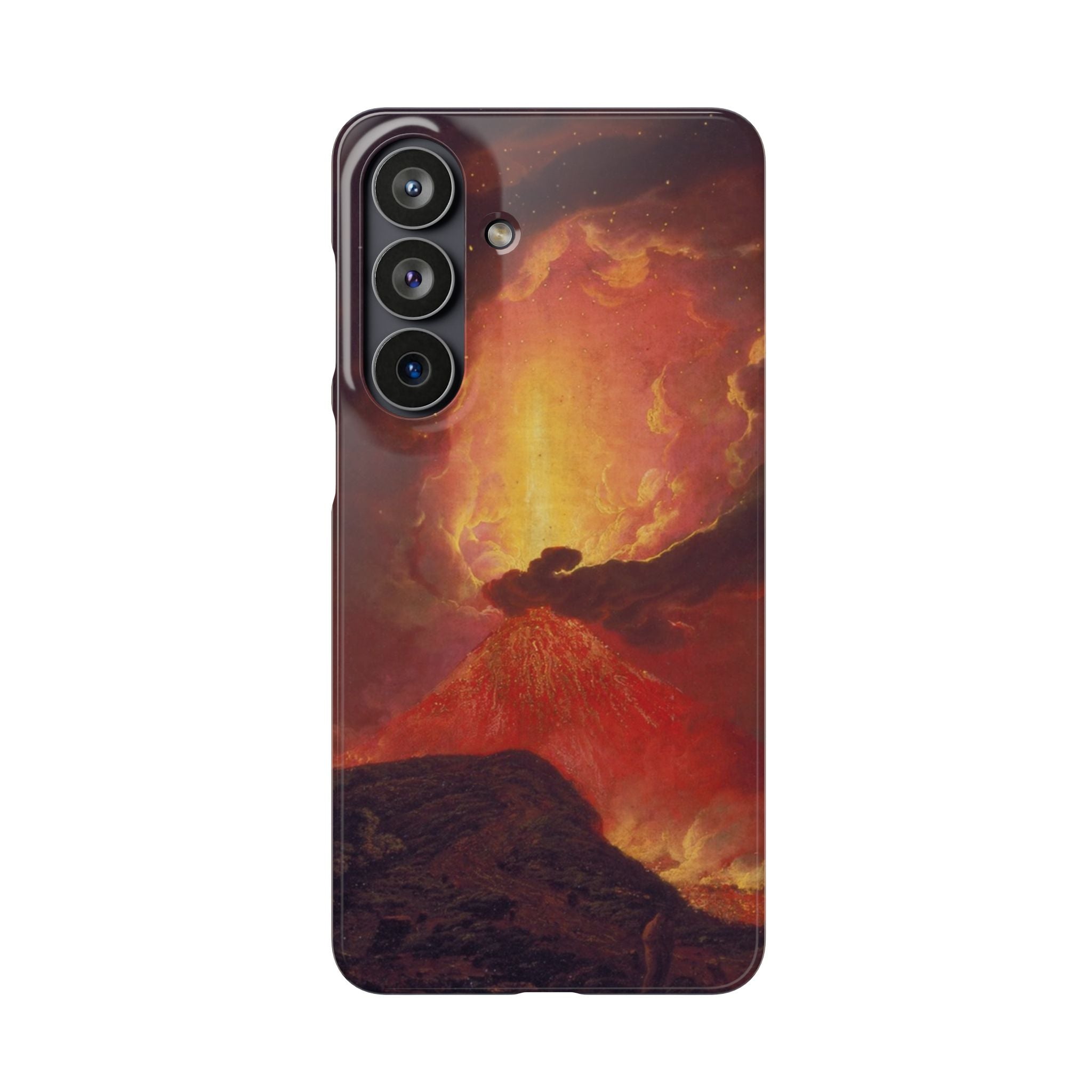 Vesuvius in Eruption by Joseph Wright of Derby - Samsung Slim Case