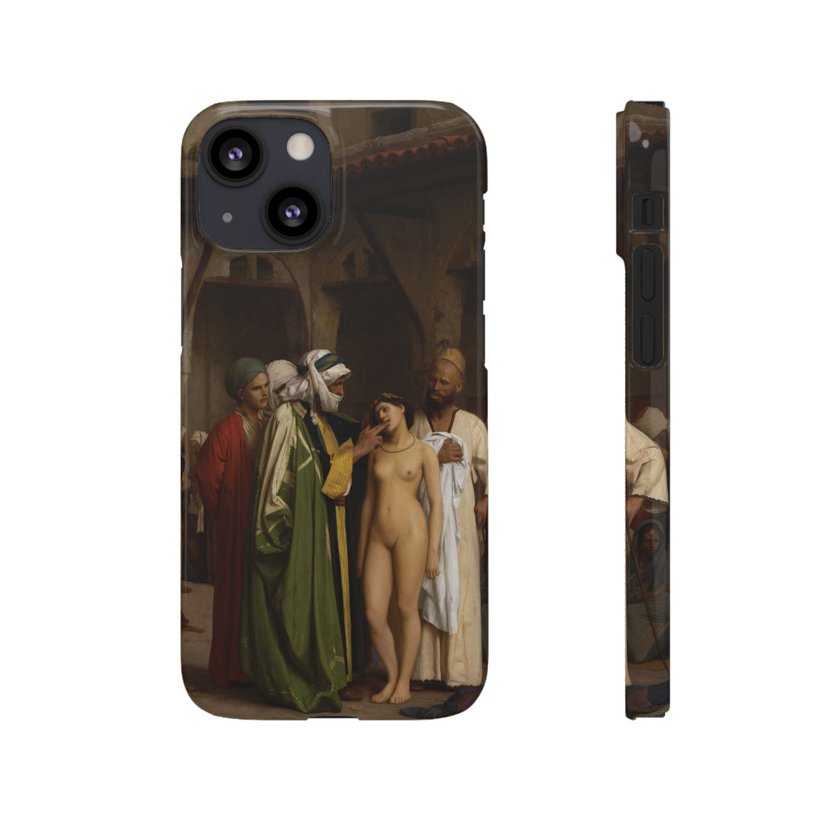 Le Marche d'esclaves by Jean-Leon Gerome - iPhone Slim Case