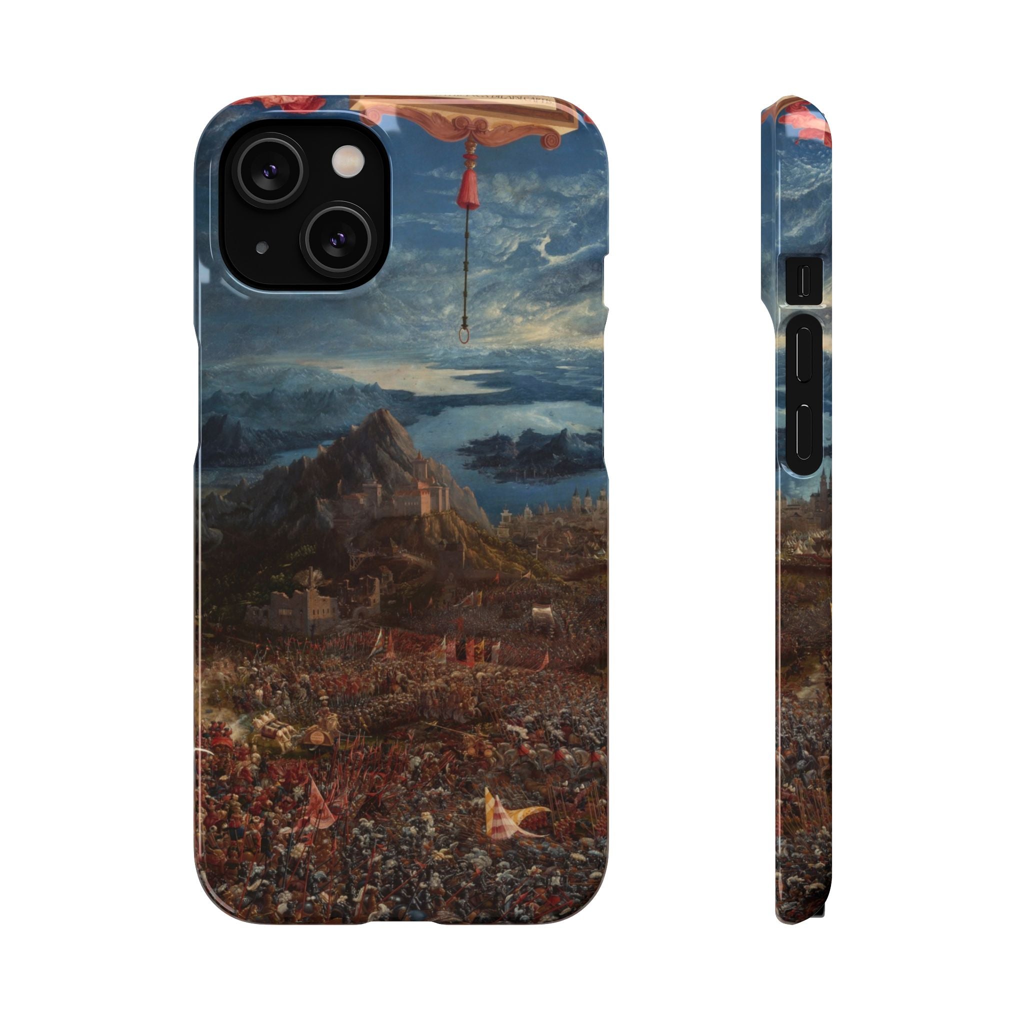 The Battle of Alexander at Issus by Albrecht Altdorfer - iPhone Slim Case