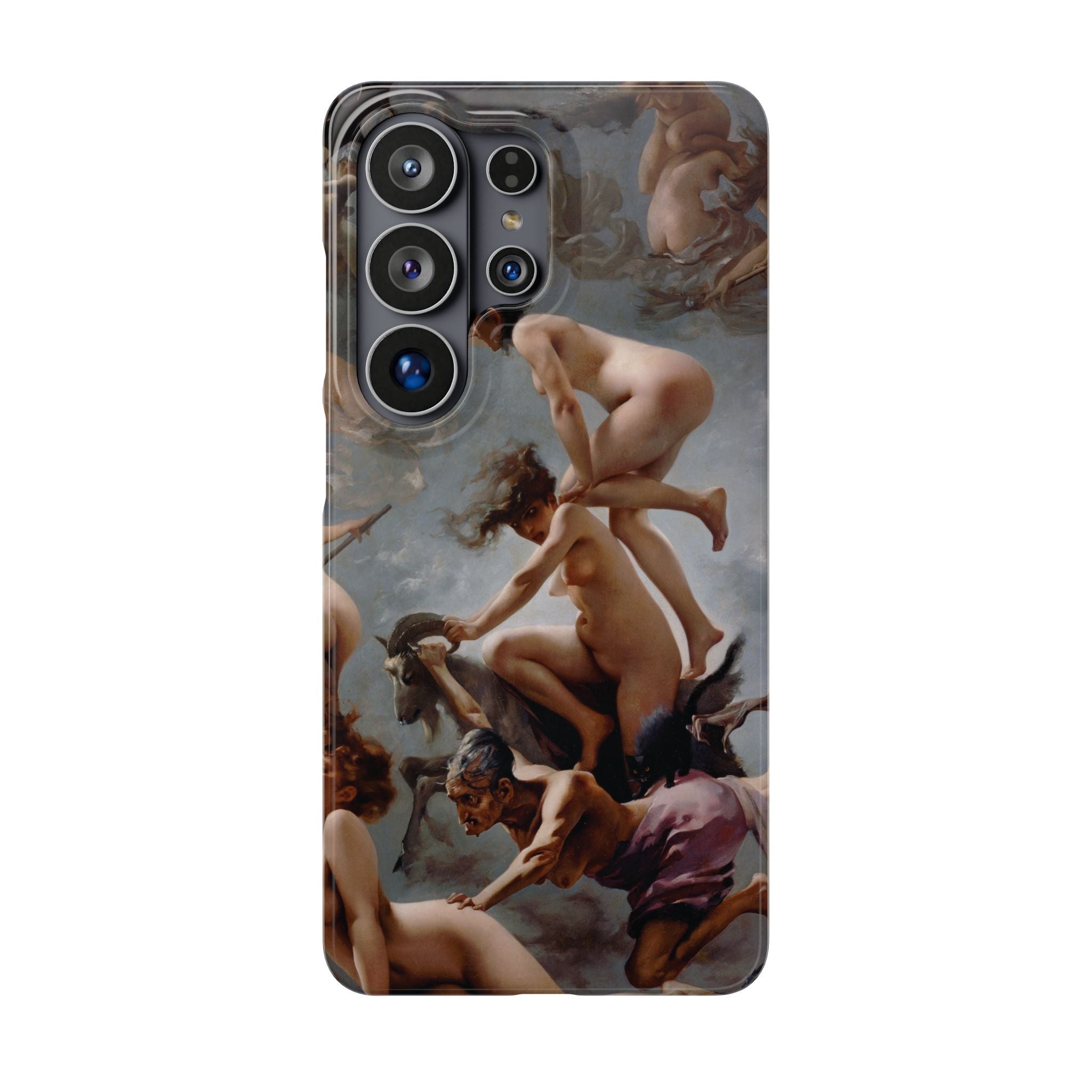 Witches going to their Sabbath by Luis Ricardo Falero - Samsung Slim Case