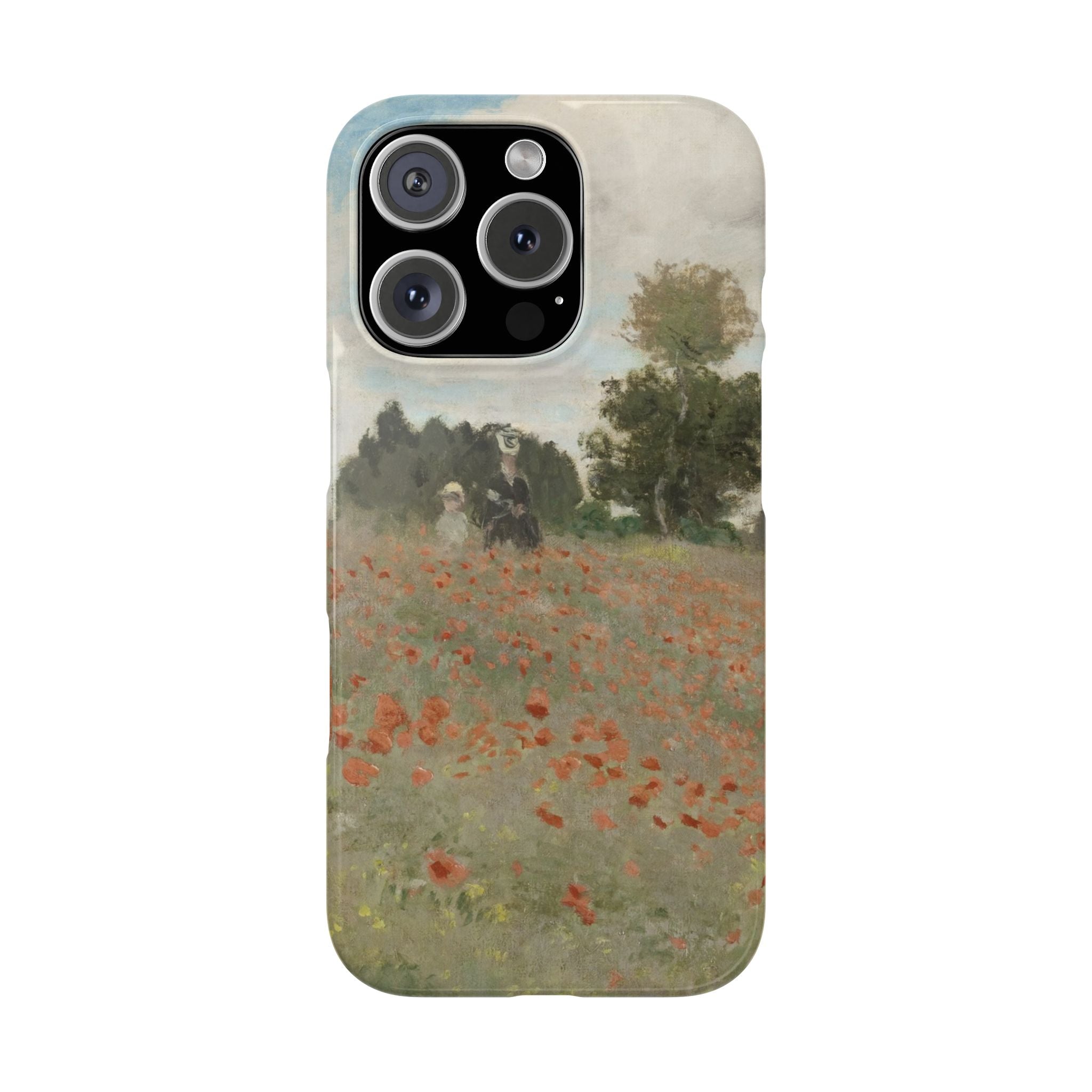 The Poppy Field by Claude Monet - iPhone Slim Case