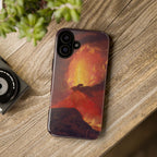 Vesuvius in Eruption by Joseph Wright of Derby - iPhone Tough Case