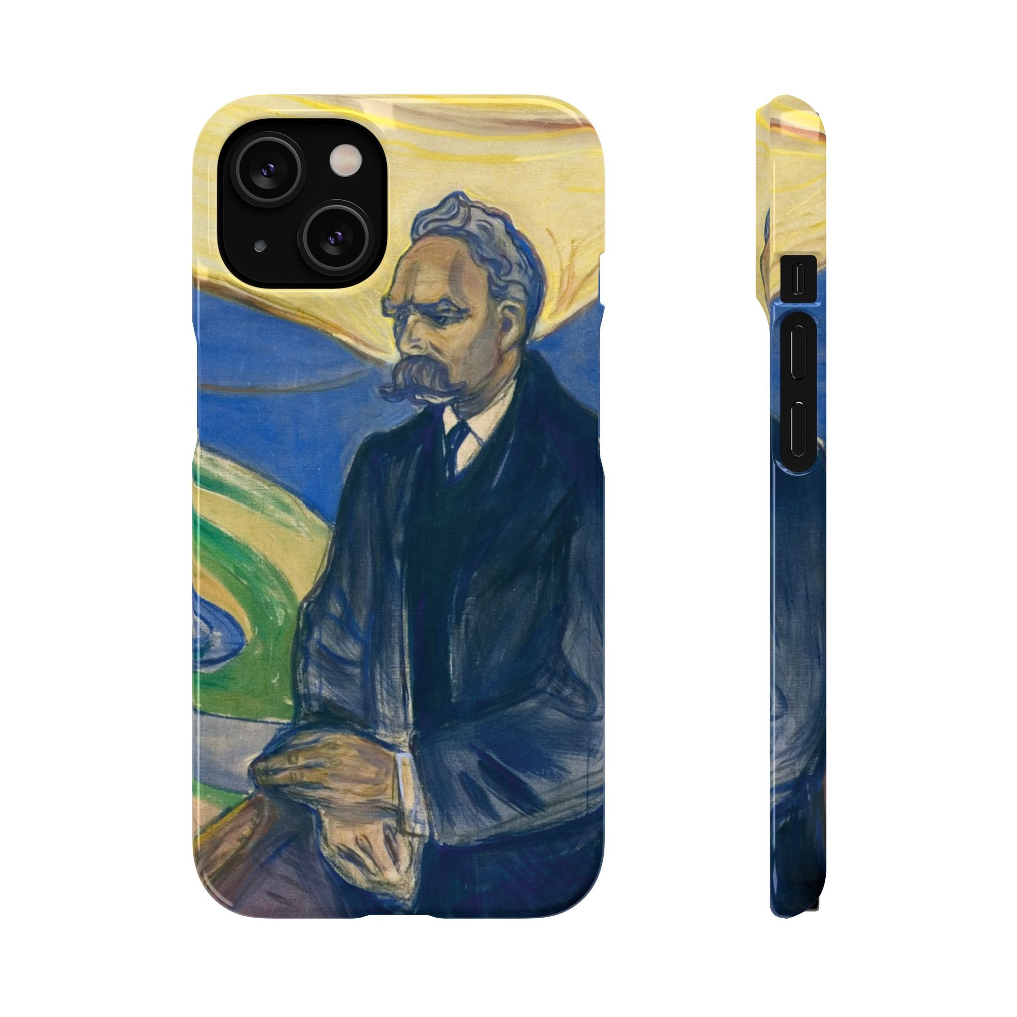 Portrait of Friedrich Nietzsche by Edvard Munch - iPhone Slim Case