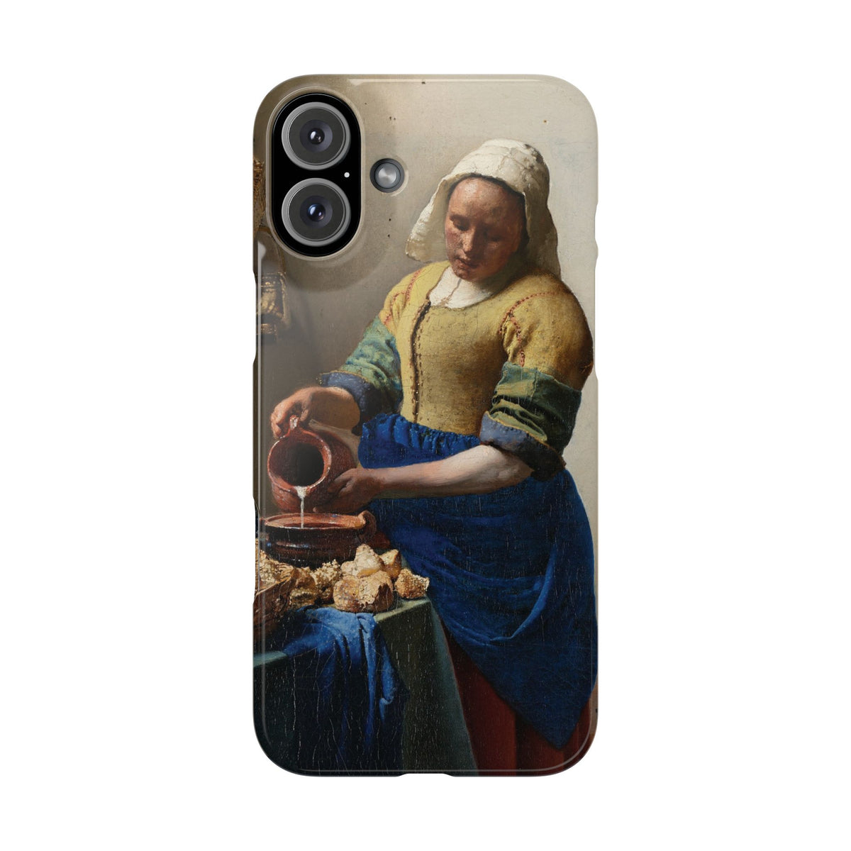 The Milkmaid by Johannes Vermeer - iPhone Slim Case