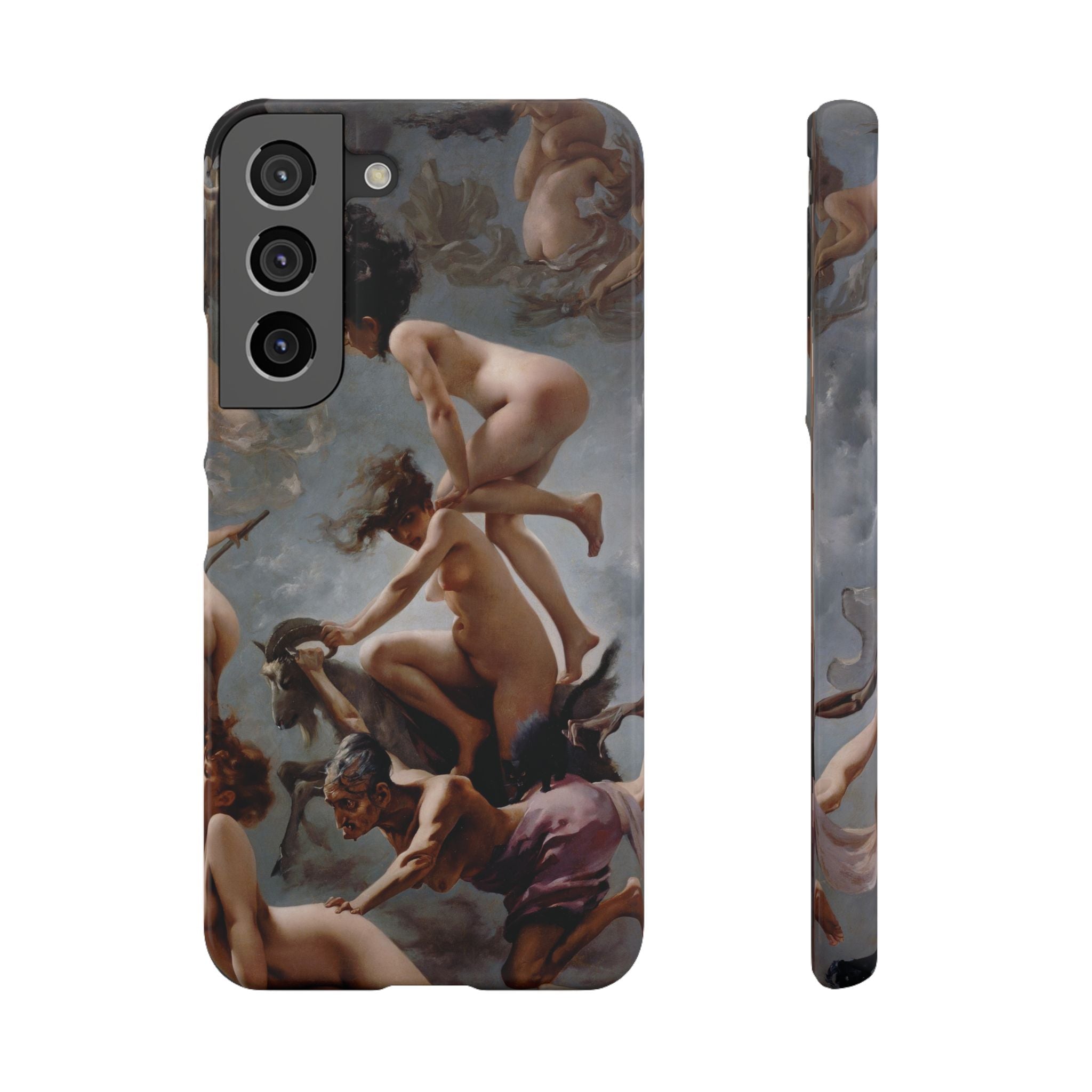 Witches going to their Sabbath by Luis Ricardo Falero - Samsung Slim Case