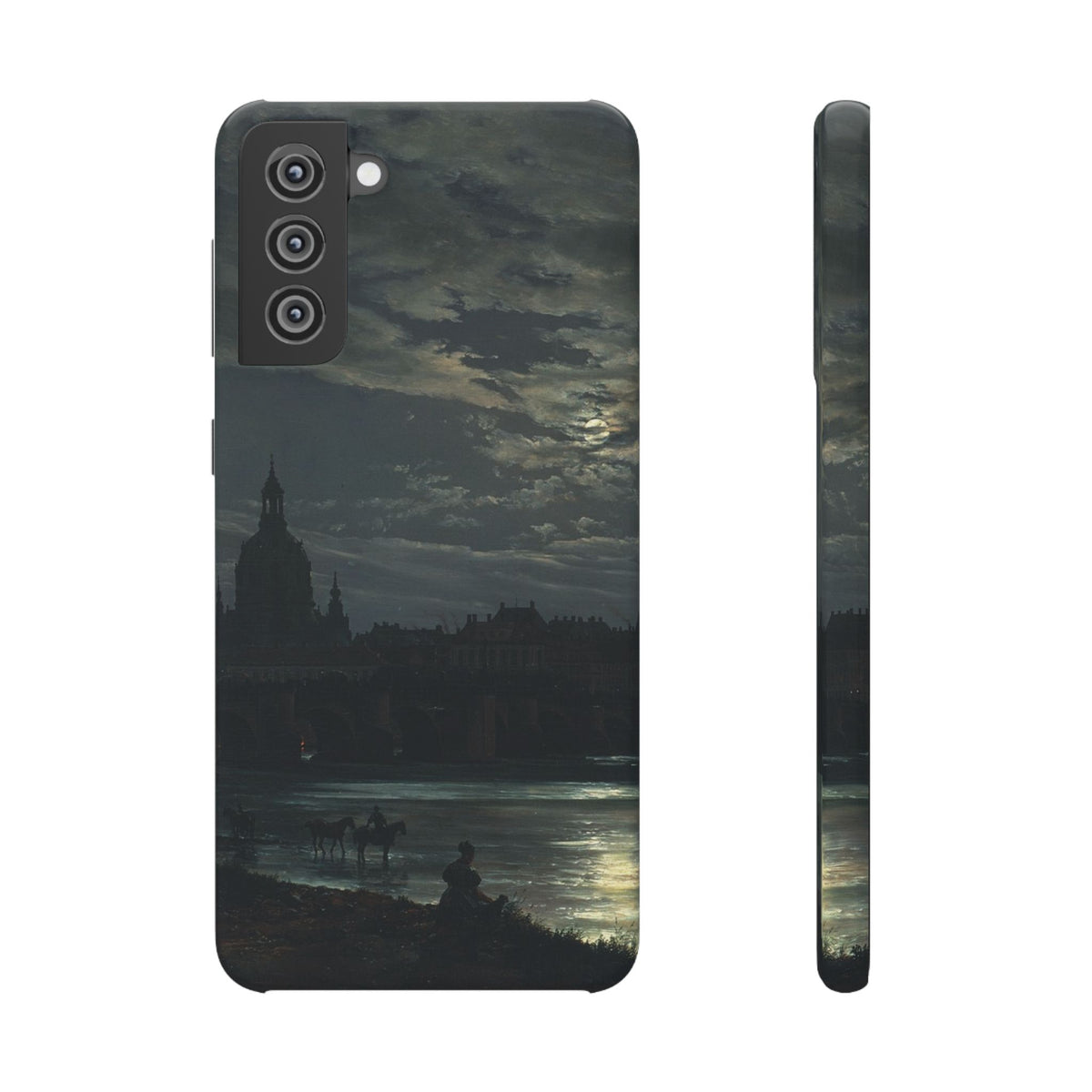 View of Dresden by Moonlight by Johan Dahl - Samsung Slim Case