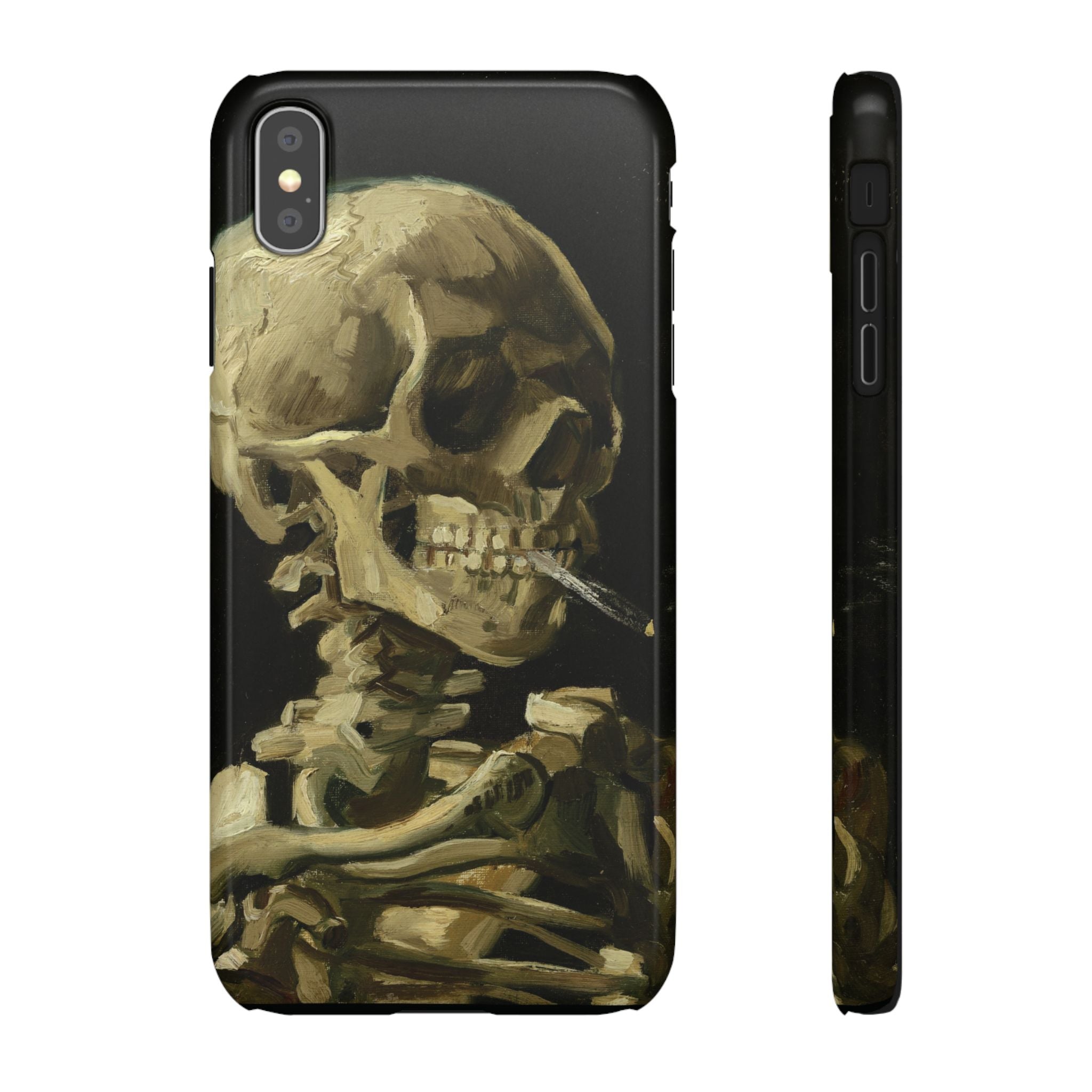 Head of a Skeleton with a Burning Cigarette by Vincent van Gogh - iPhone Slim Case