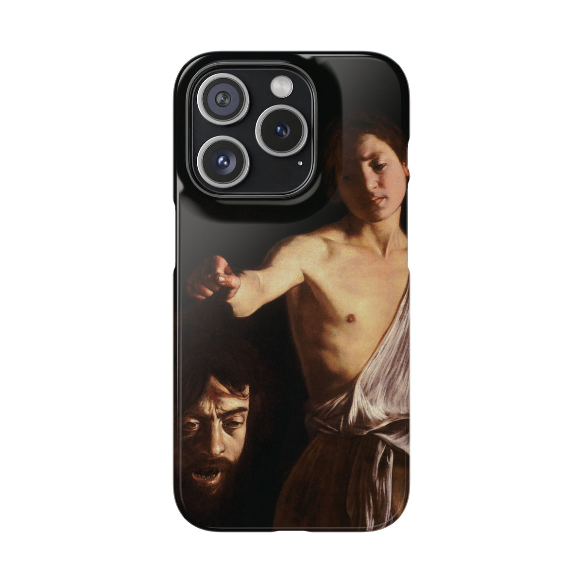 David with the Head of Goliath by Caravaggio - iPhone Slim Case