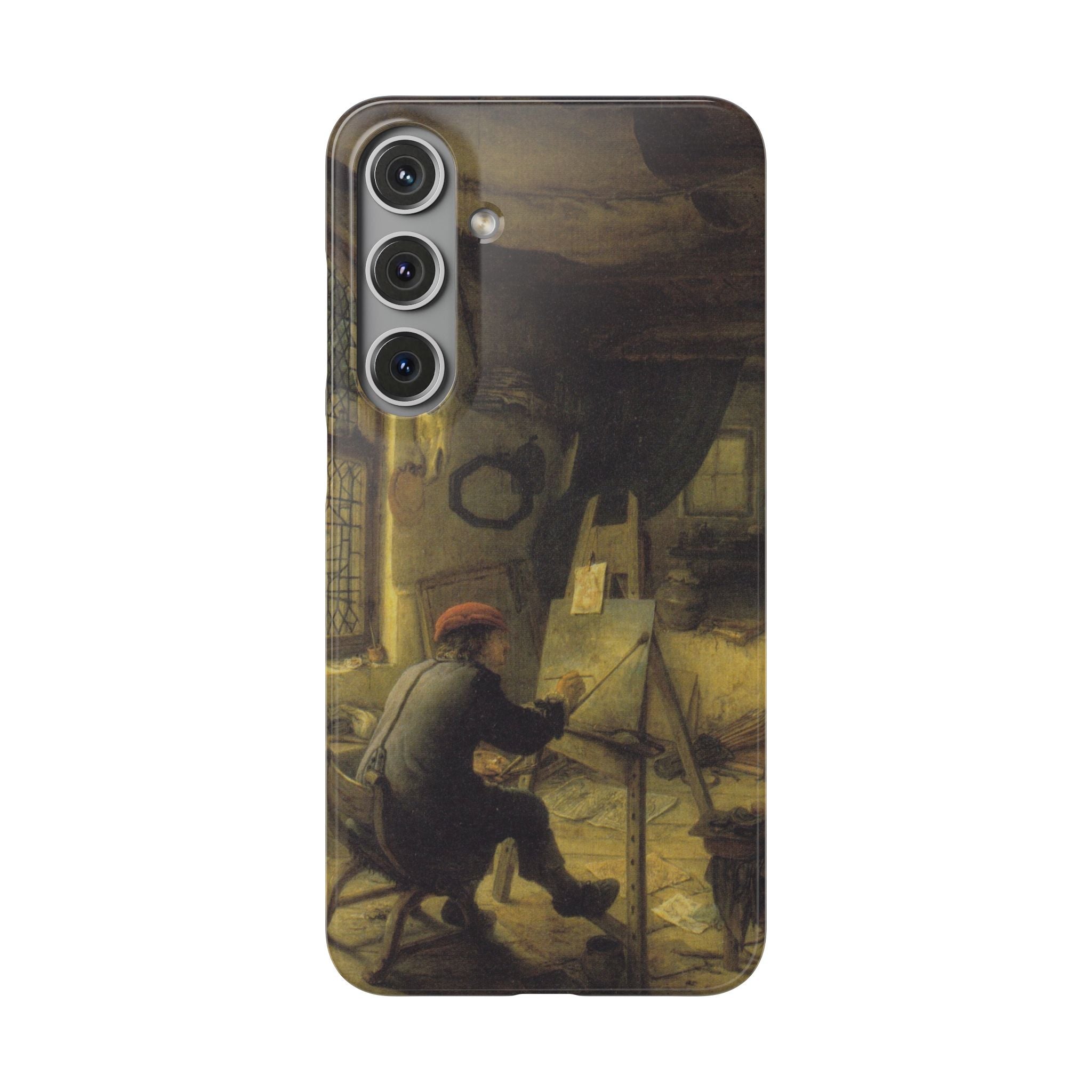 The Painter in His Workshop by Adriaen van Ostade - Samsung Slim Case