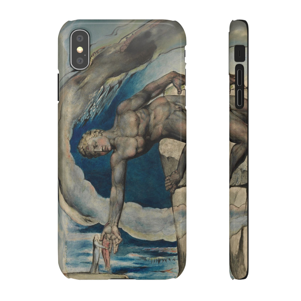 Antaeus setting down Dante and Virgil in the Last Circle of Hell by William Blake - iPhone Slim Case