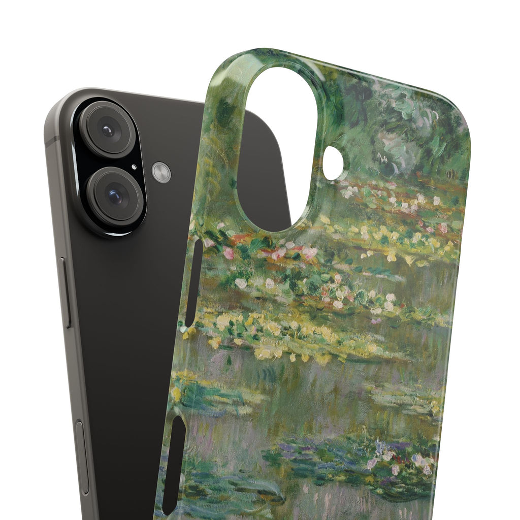 Le Bassin des Nymphéas by Claude Monet - iPhone Slim Case