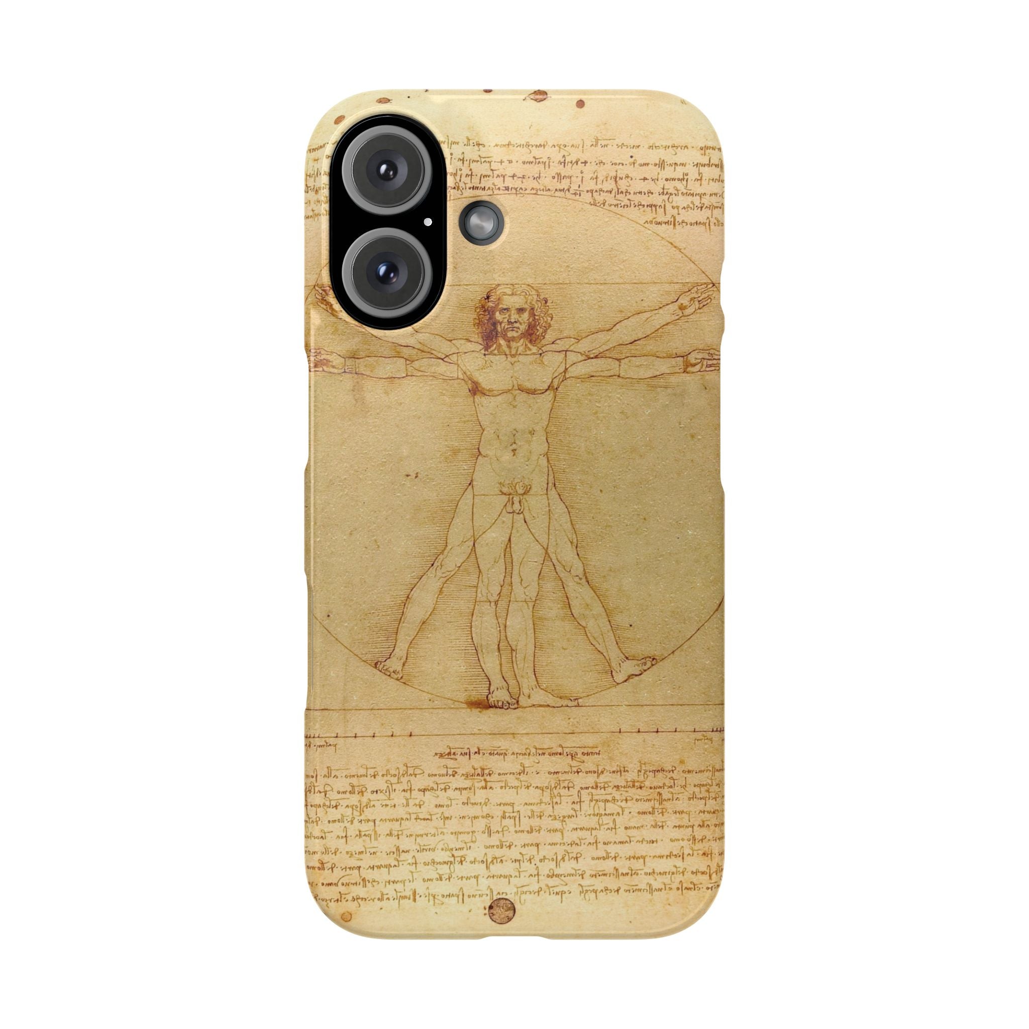 The Vitruvian Man by Leonardo da Vinci - iPhone Slim Case