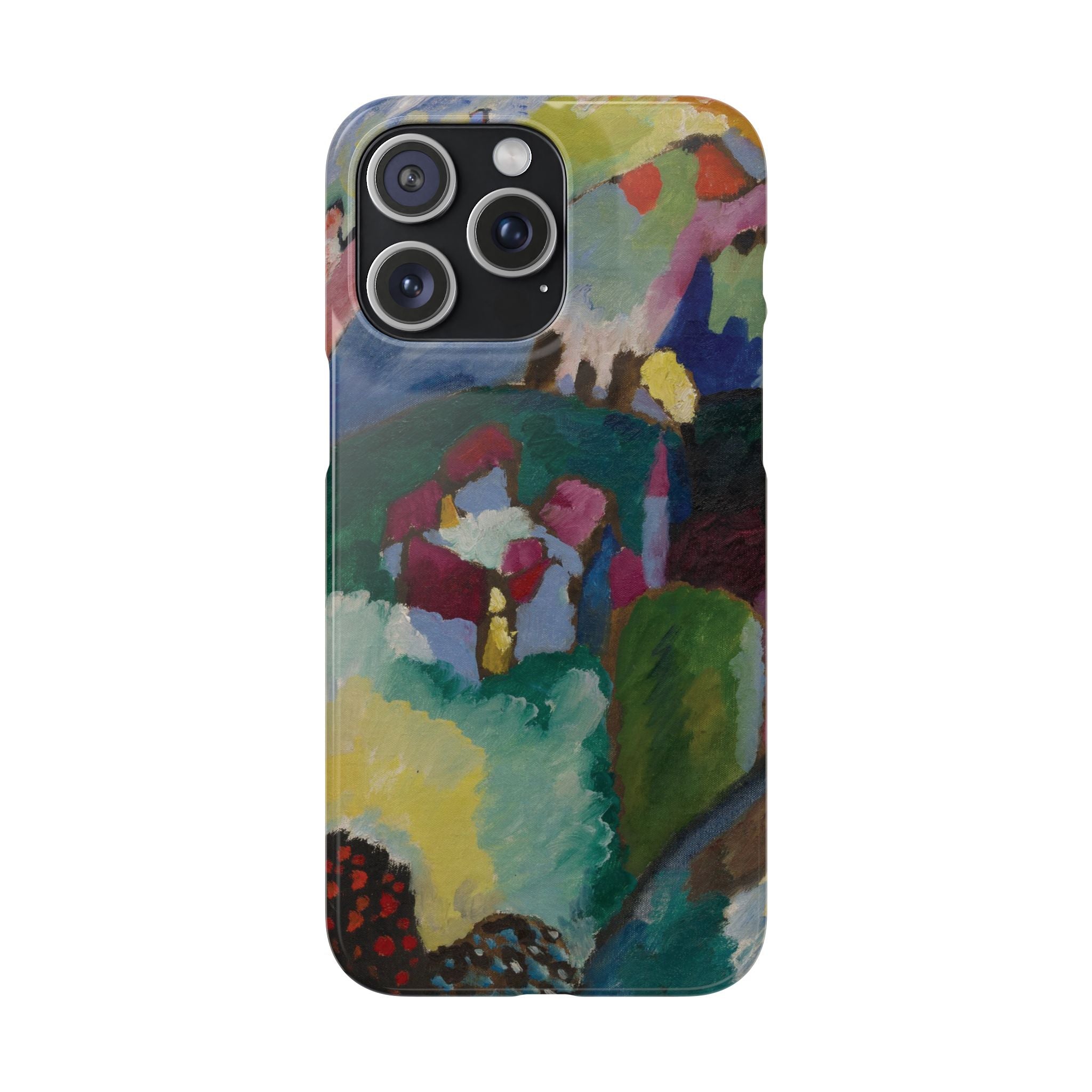Landscape with Factory Chimney by Vasily Kandinsky - iPhone Slim Case