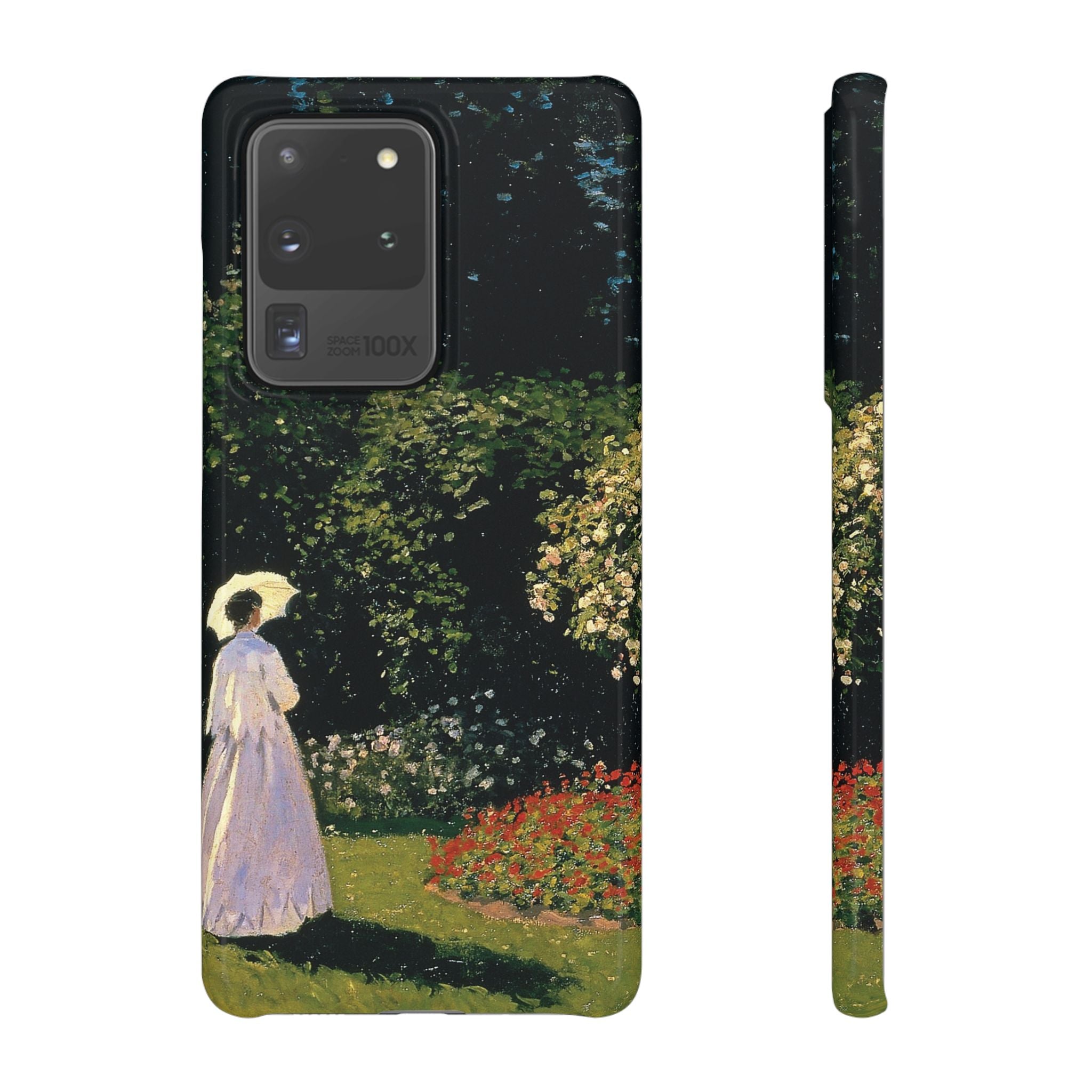 Woman in the Garden by Claude Monet - Samsung Slim Case