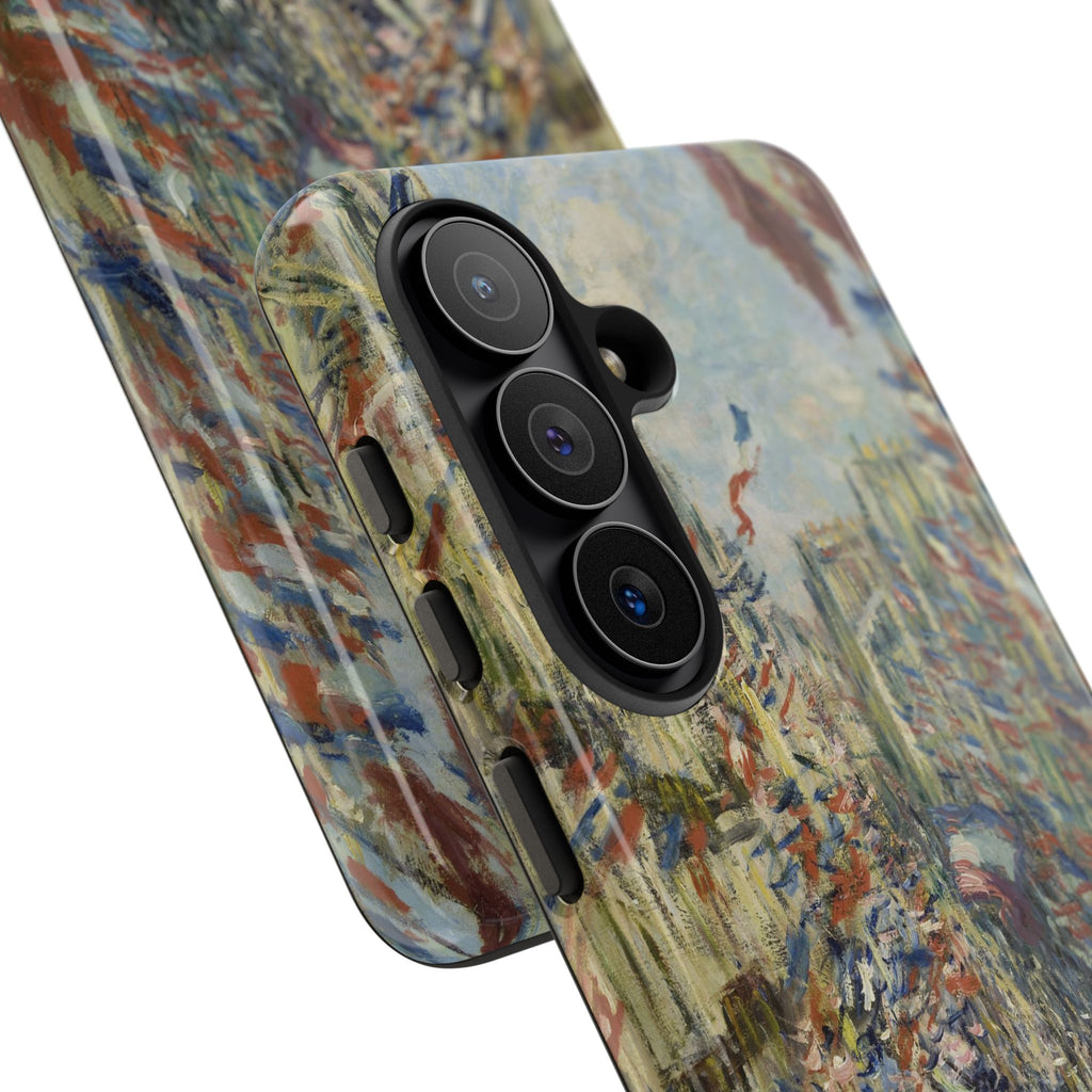 The Rue Montorgueil in Paris by Claude Monet - Samsung Tough Case