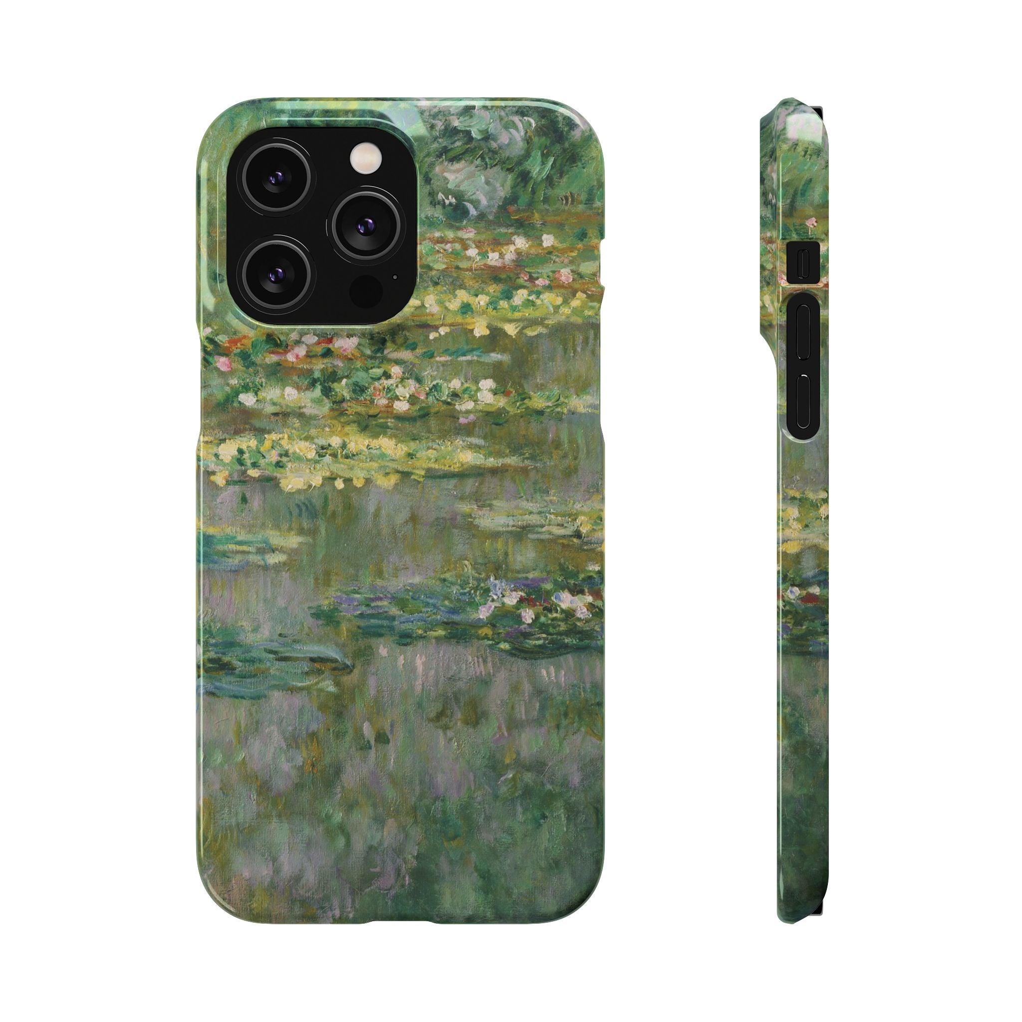 Le Bassin des Nymphéas by Claude Monet - iPhone Slim Case